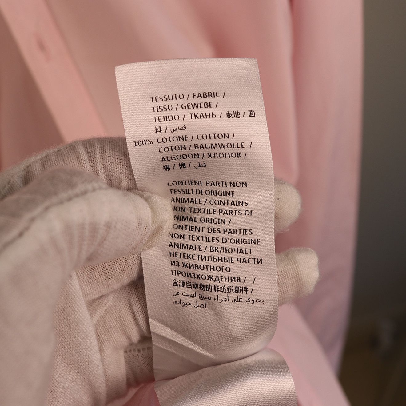 Gucci Gucci Pink Shirt with White Contrast Collar Size US M / EU 48-50 / 2 - 7 Thumbnail