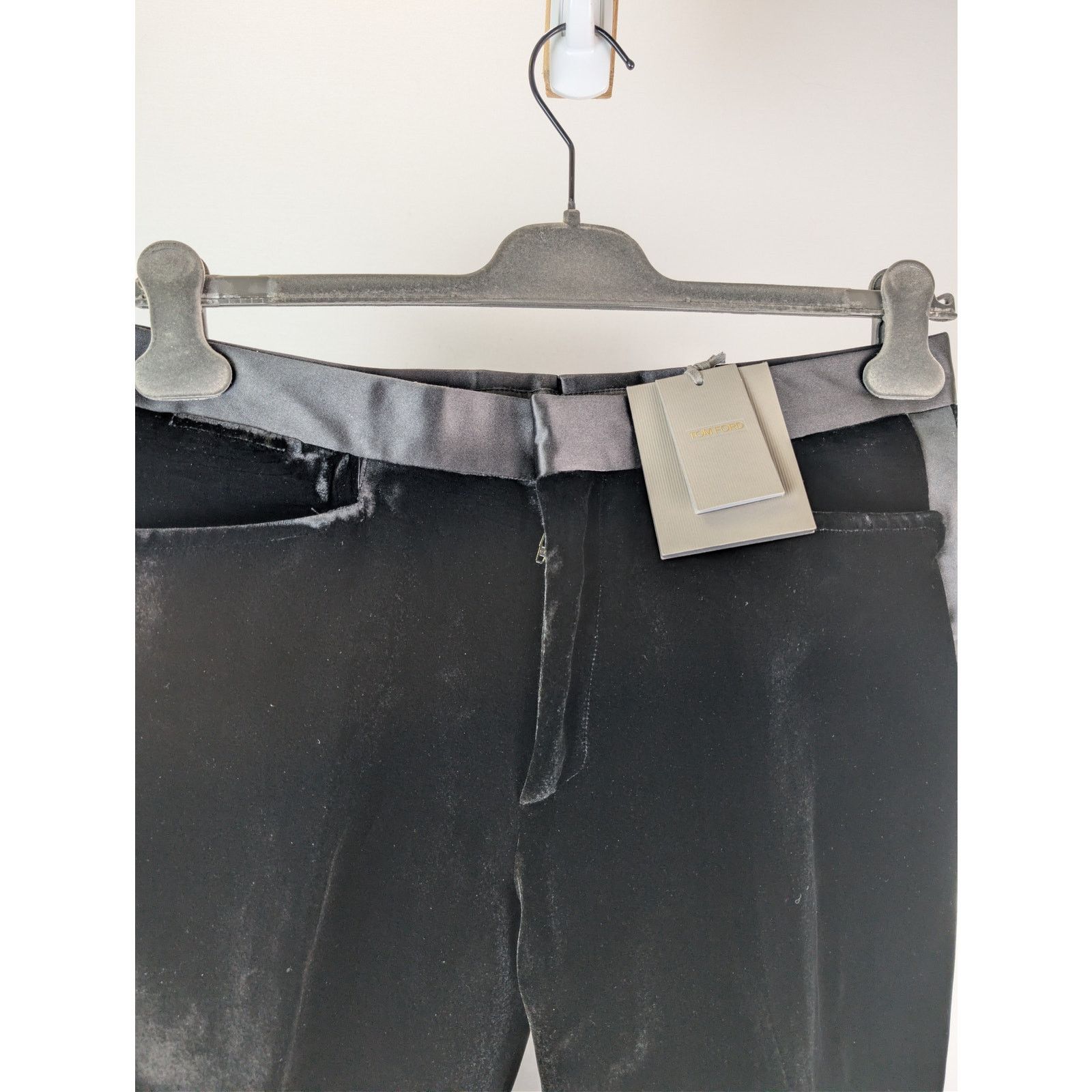 Tom Ford o1rshd1 Tailored Velvet Tuxedo Evening Pants in Black Size US 34 / EU 50 - 8 Thumbnail