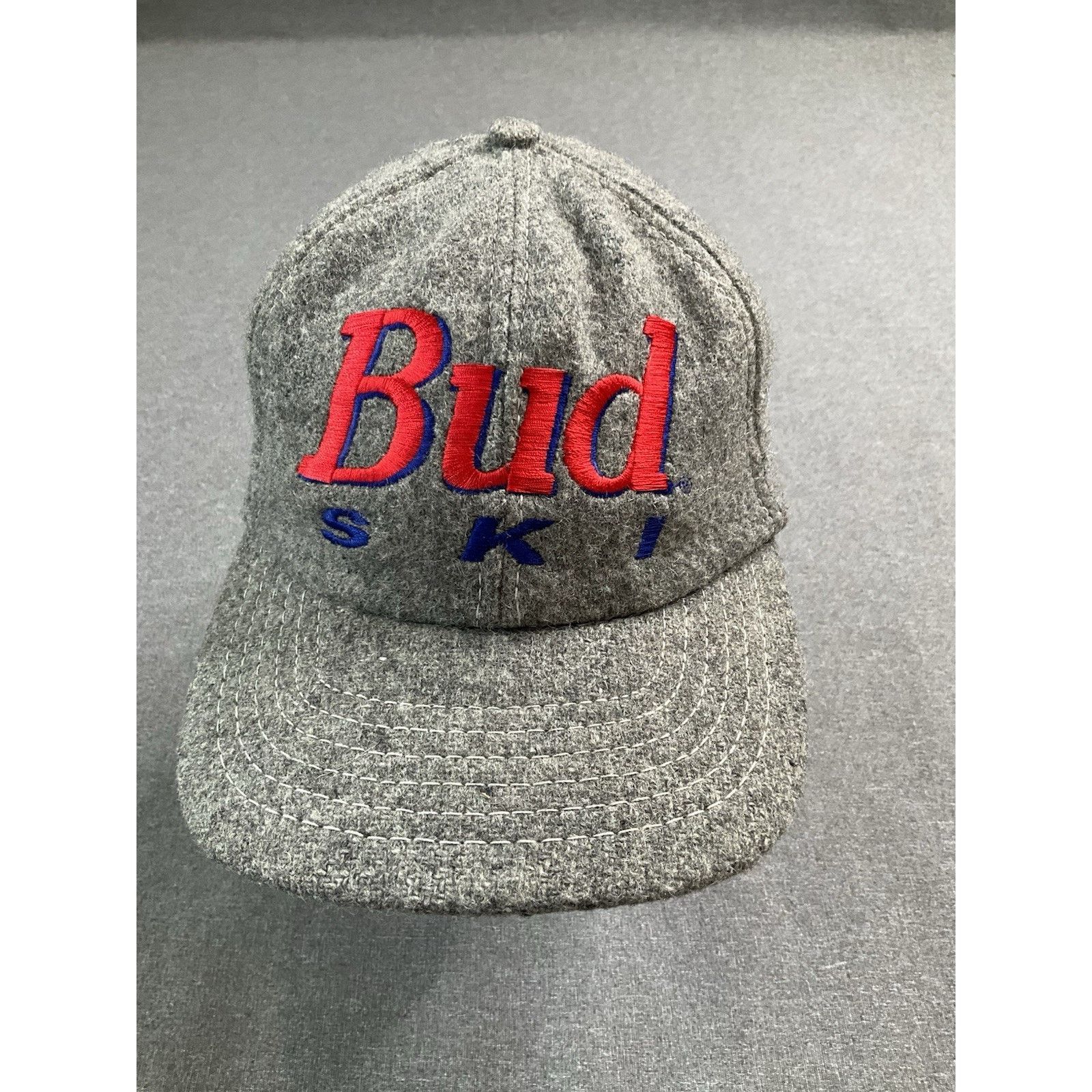 Budweiser Vintage Bud Ski Team Strapback Hat Graphic Logo Beer Ski Size ONE SIZE - 1 Thumbnail
