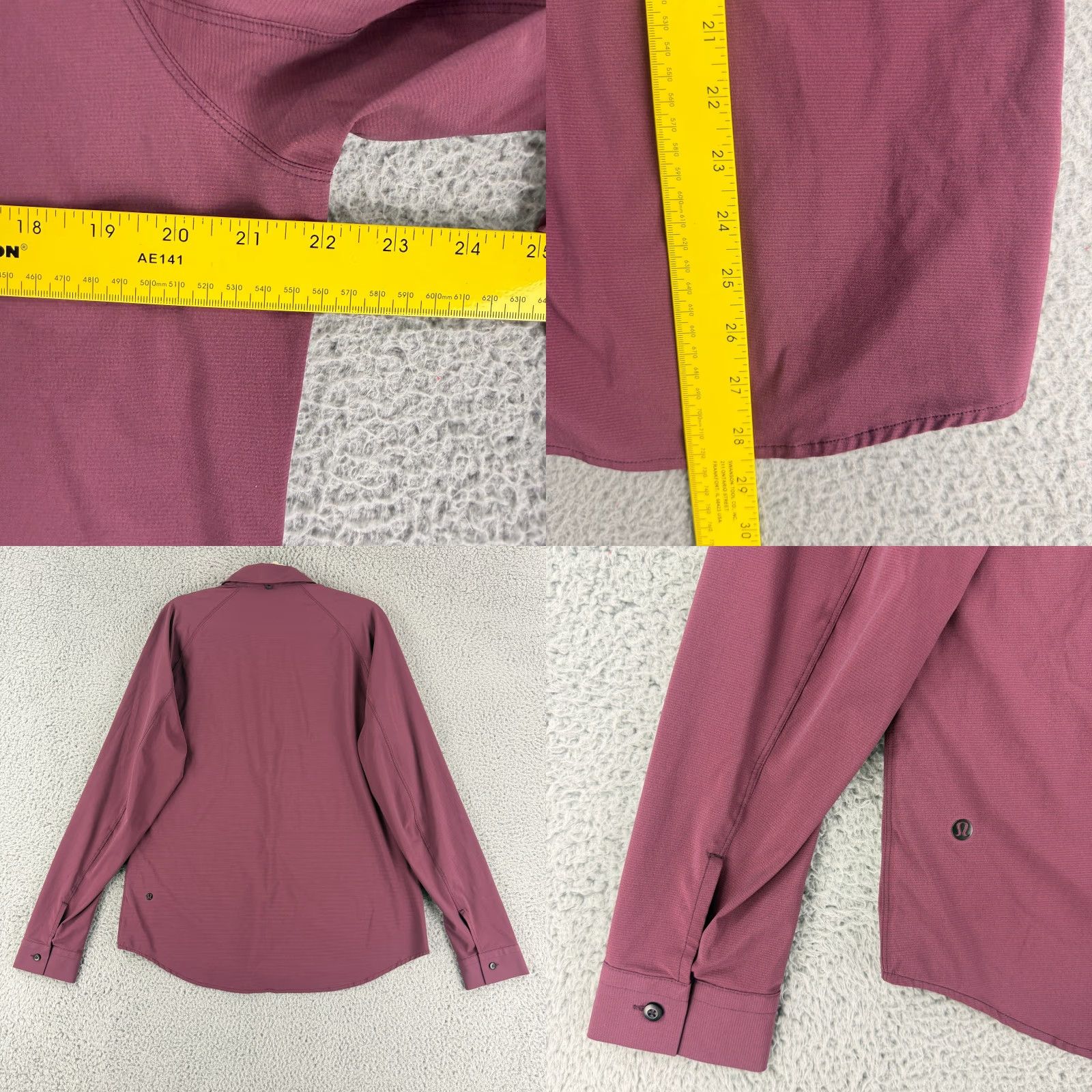 Lululemon Lululemon Voyage Button-Up Shirt Mens Large Wee Stripe Red LS Cherry Prep Red AS SOLD Notch Down Button-Down Collar Size US L / EU 52-54 / 3 - 8 Thumbnail