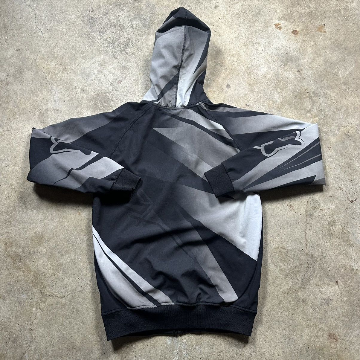 Fox Racing Vintage Y2K Fox Racing AOP Tech Zip Up Hoodie Size M Size US M / EU 48-50 / 2 - 8 Thumbnail