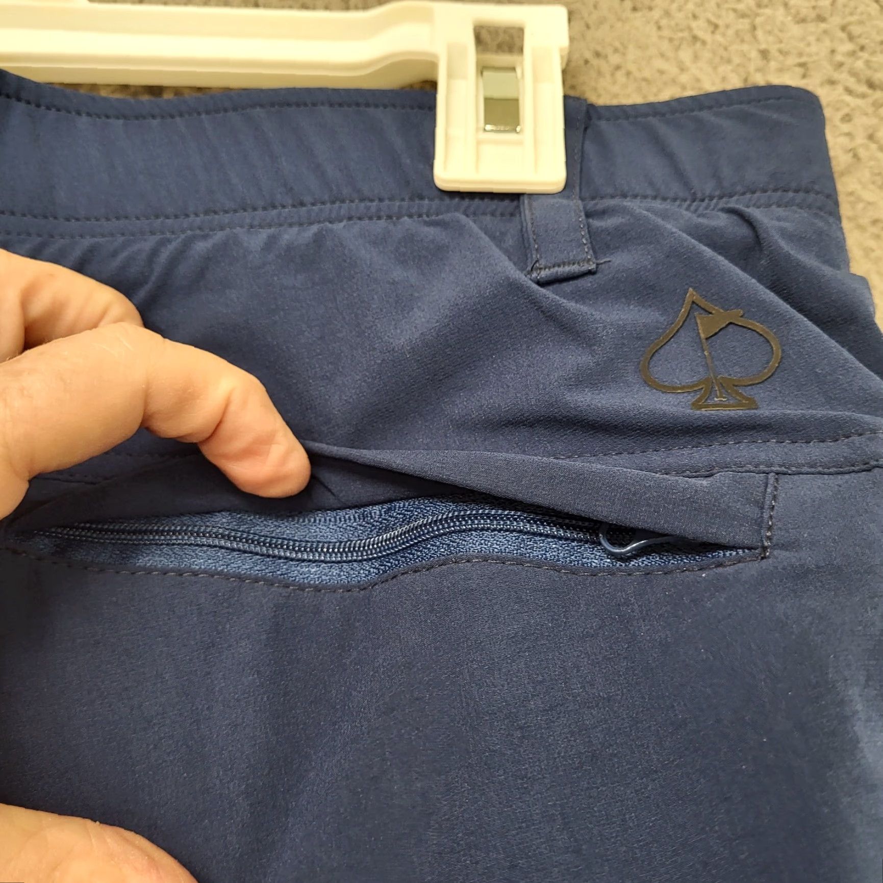 Vintage Pins & Aces Shorts Mens 34" Blue Wicking Performance Comfort Golf Outdoors Size US 34 / EU 50 - 5 Thumbnail