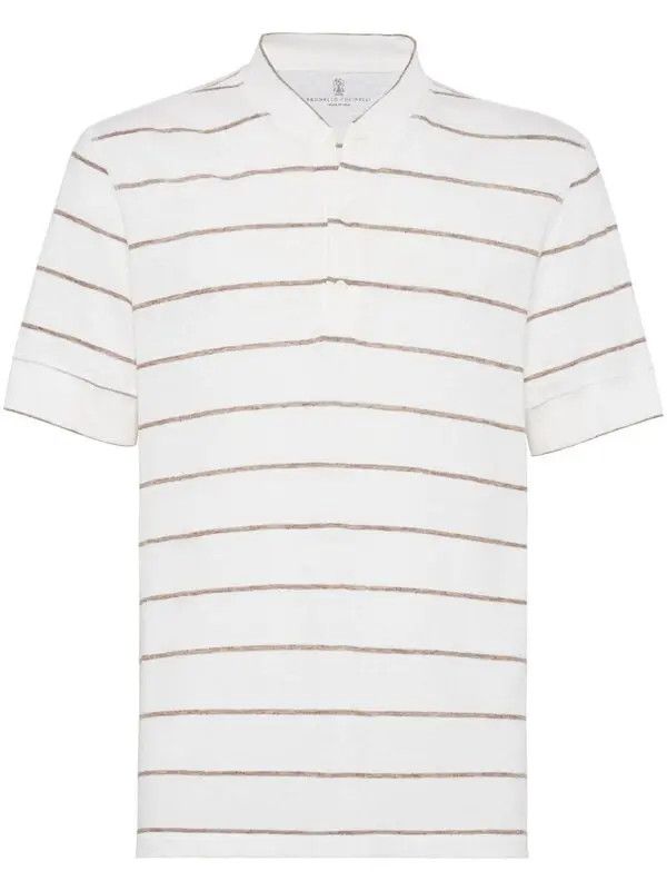 Brunello Cucinelli o1la1rc1a0425 T-Shirt in White Size US L / EU 52-54 / 3 - 1 Thumbnail