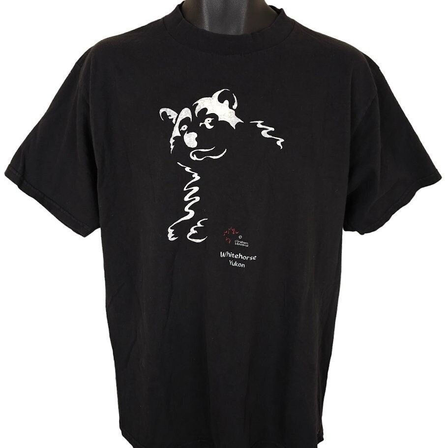 Vintage Vintage Whitehorse Yukon T Shirt Mens Size Large Black Bear Size US L / EU 52-54 / 3 - 1 Thumbnail