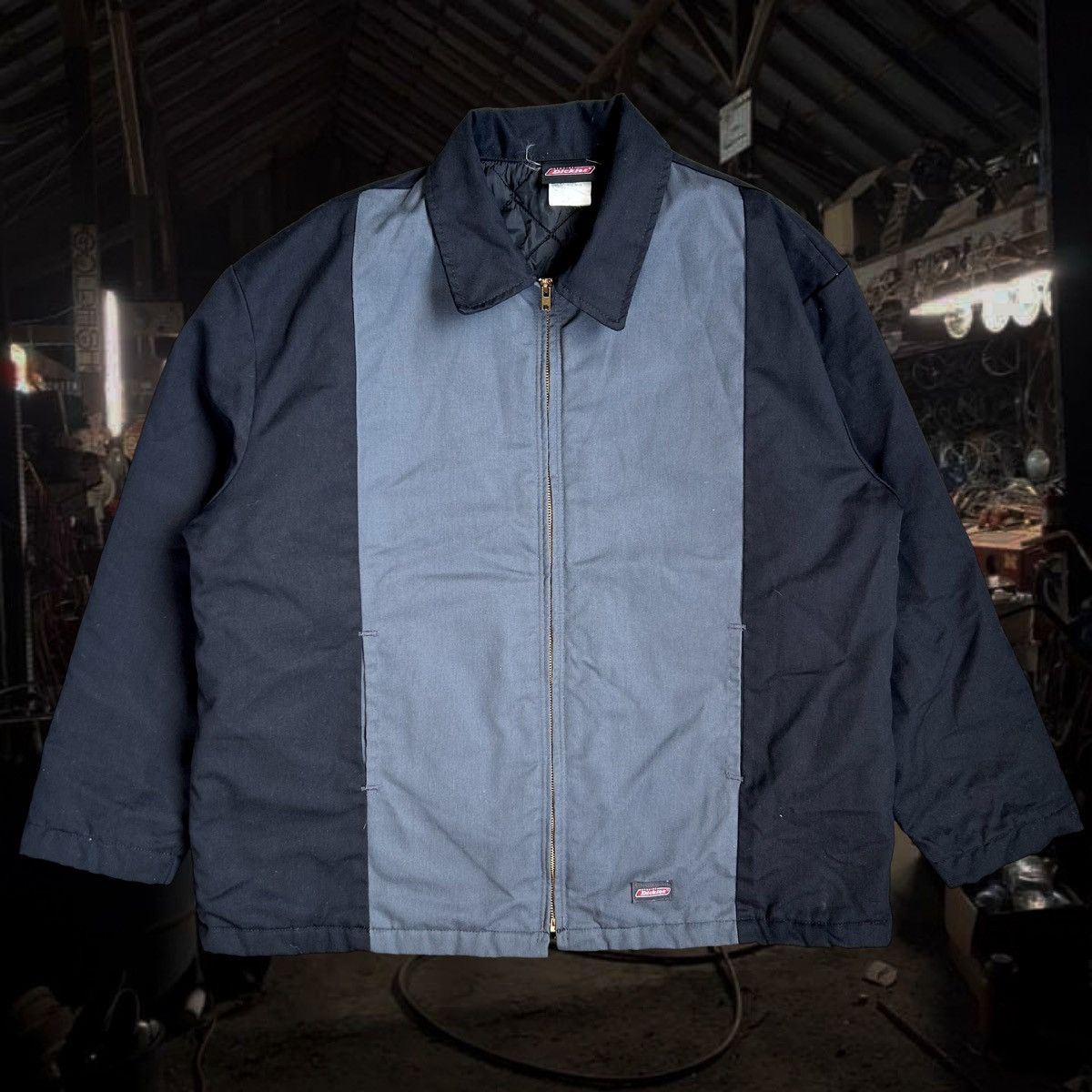Dickies × Vintage 2000s Dickies Grey and Black Workwear Lightweight Jacket XL. Size US XL / EU 56 / 4 - 1 Thumbnail