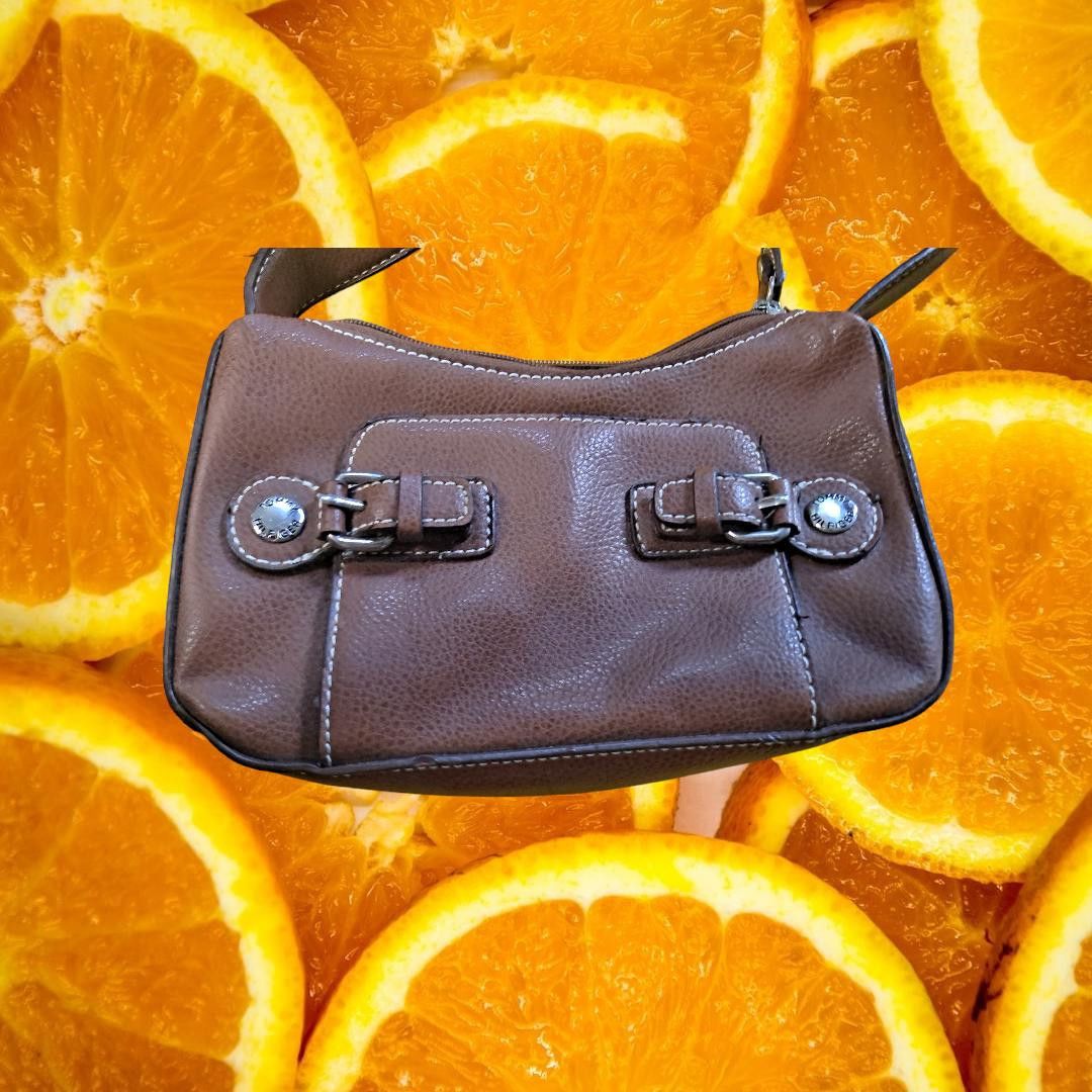 Tommy Hilfiger Tommy Hilfiger Brown Micro Bag Purse Shoulder Bag with Buckl Size ONE SIZE - 2 Thumbnail