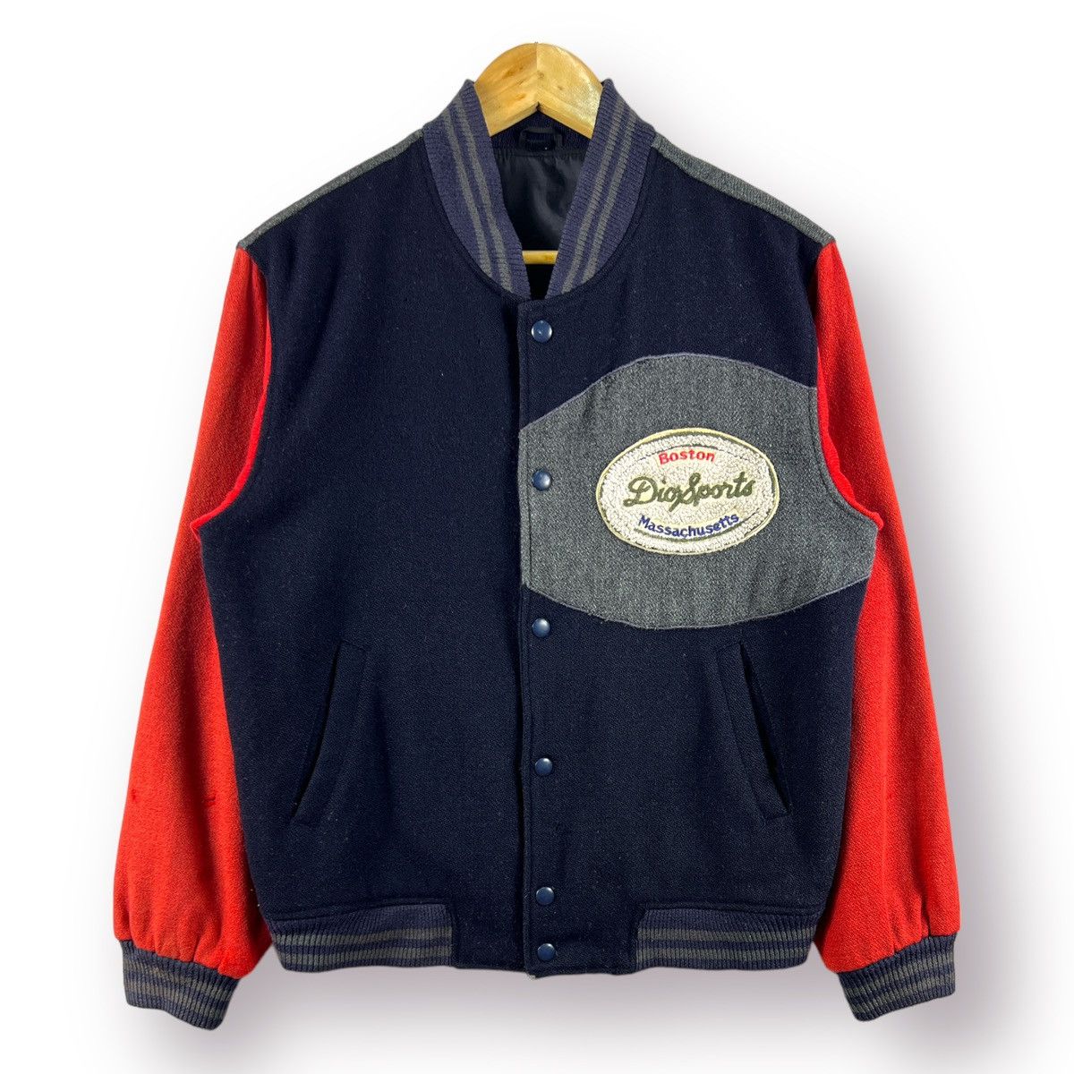Vintage 🔥 Vintage MADE IN USA BOSTON UNIV. VARSITY WOOL JACKET Size US S / EU 44-46 / 1 - 1 Thumbnail