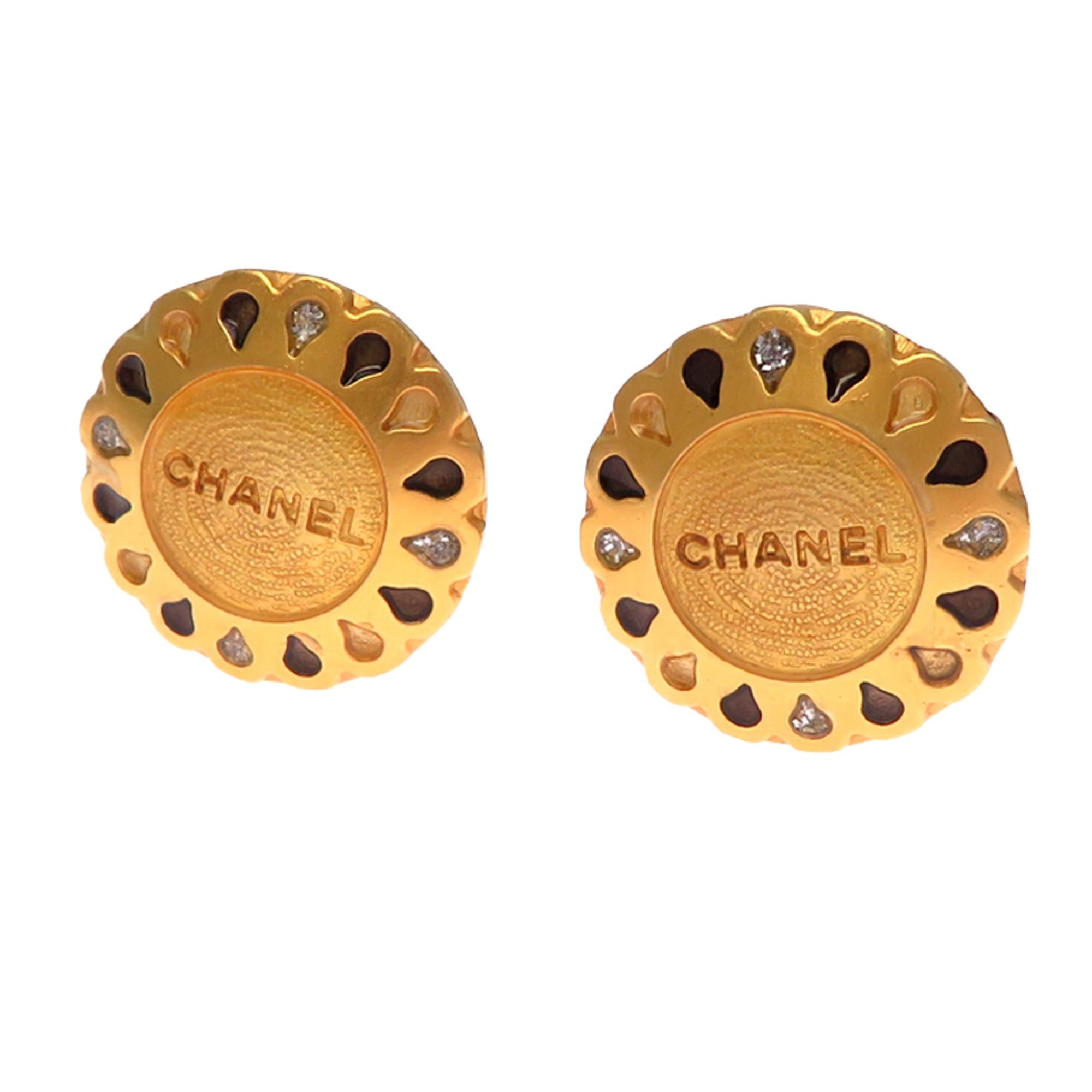 Chanel Chanel logo women's earrings GP Size ONE SIZE - 1 Thumbnail