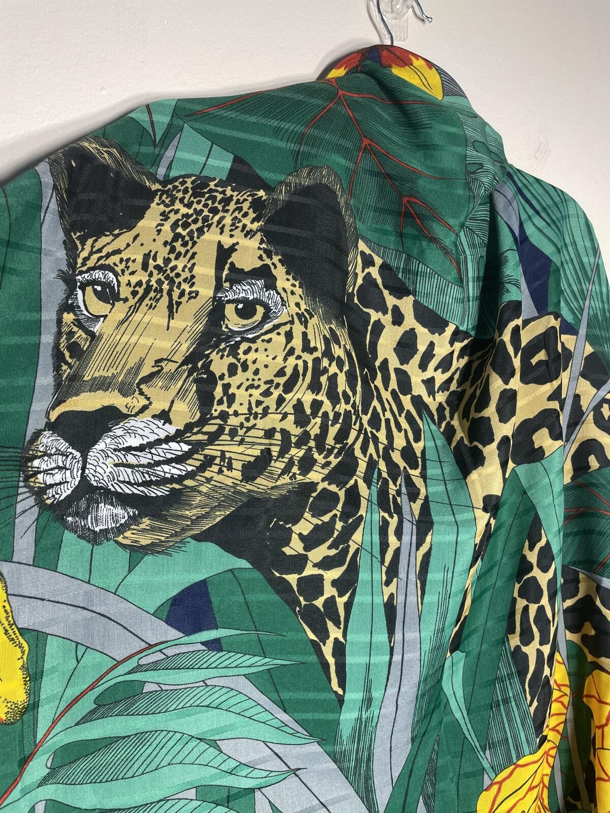 Other Tropical Jungle Love Leopard Print Oversized Shawl 45"x45" Size ONE SIZE - 2 Thumbnail
