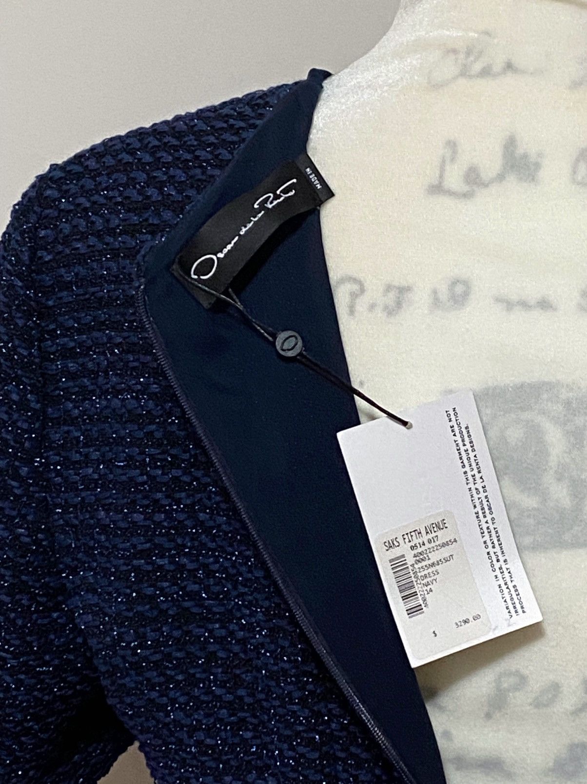 Oscar De La Renta OSCAR DE LA RENTA Lurex Check Tweed Pencil Dress size 14 Size XL / US 12-14 / IT 48-50 - 10 Thumbnail