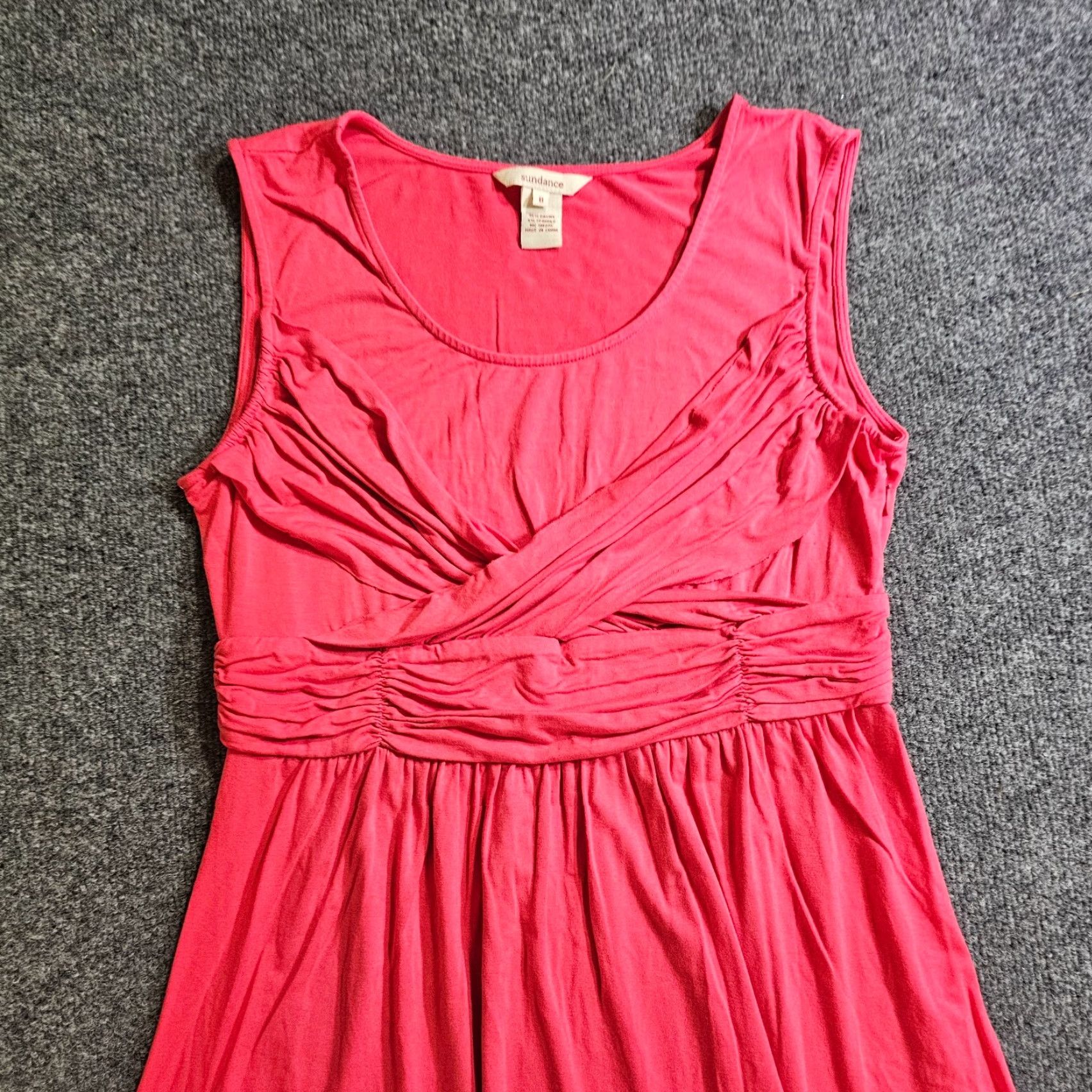 Vintage Sundance Dress Womens 8 Pink A Line Stretchy Sleeveless Casual Basic Dress Size M / US 6-8 / IT 42-44 - 2 Thumbnail