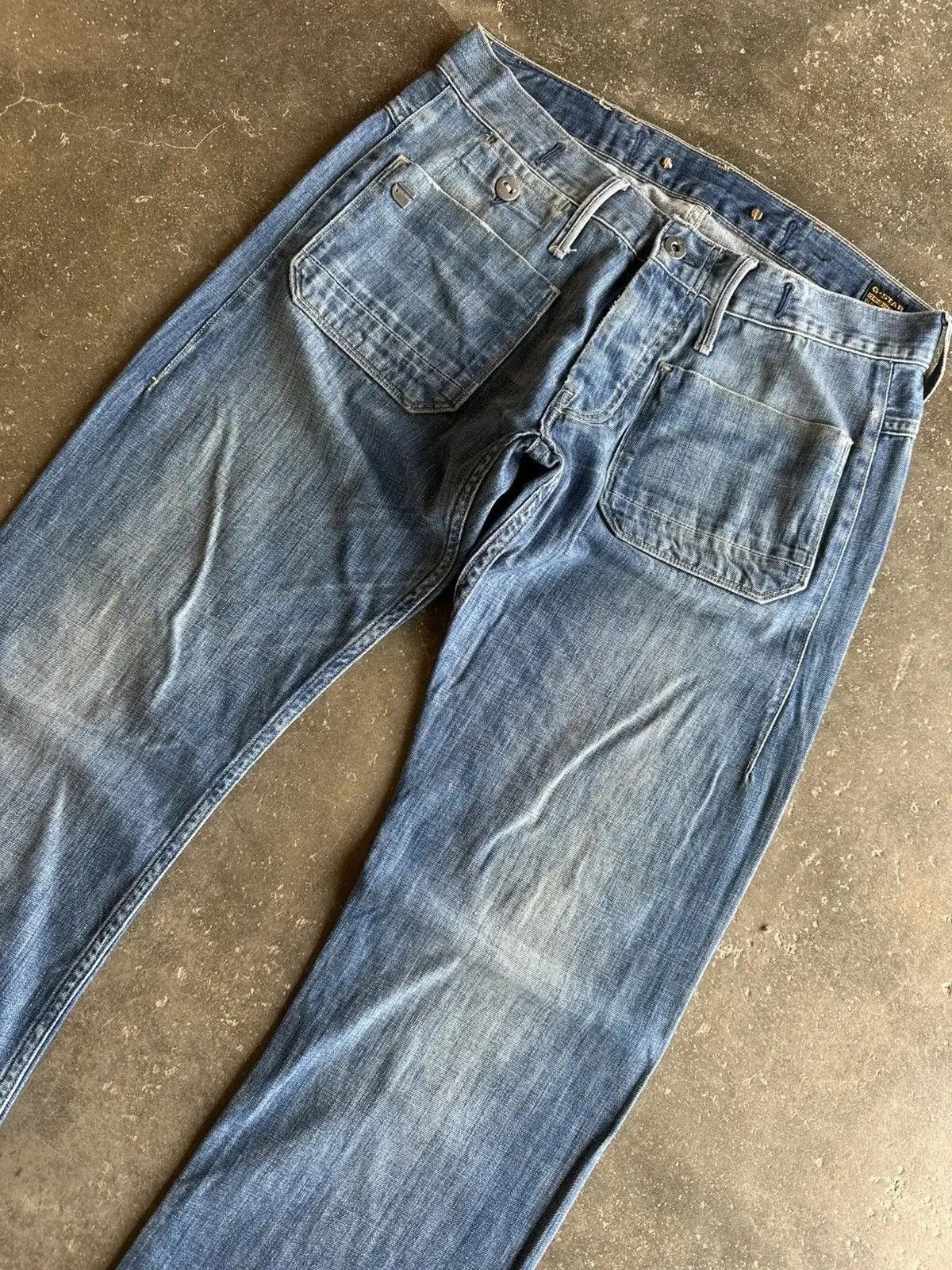 Vintage SICKS 💥💥 VINTAGE G-STAR RAW DENIM SAILOR PANTS Size US 31 - 3 Thumbnail