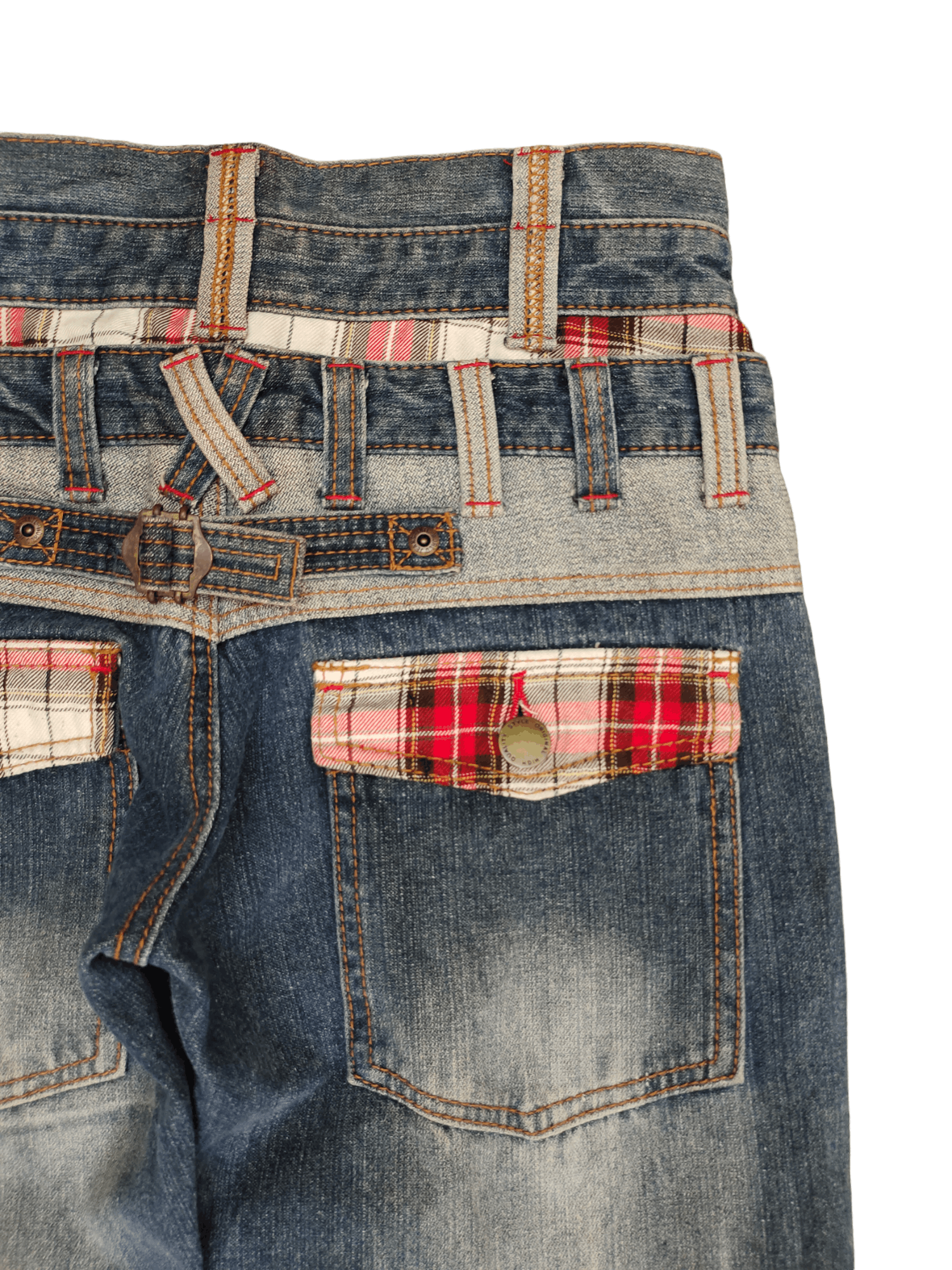 Hysteric Glamour Japanse Brand Double Waist Buckle Back Ppfm Undercover Style Size US 33 - 3 Thumbnail