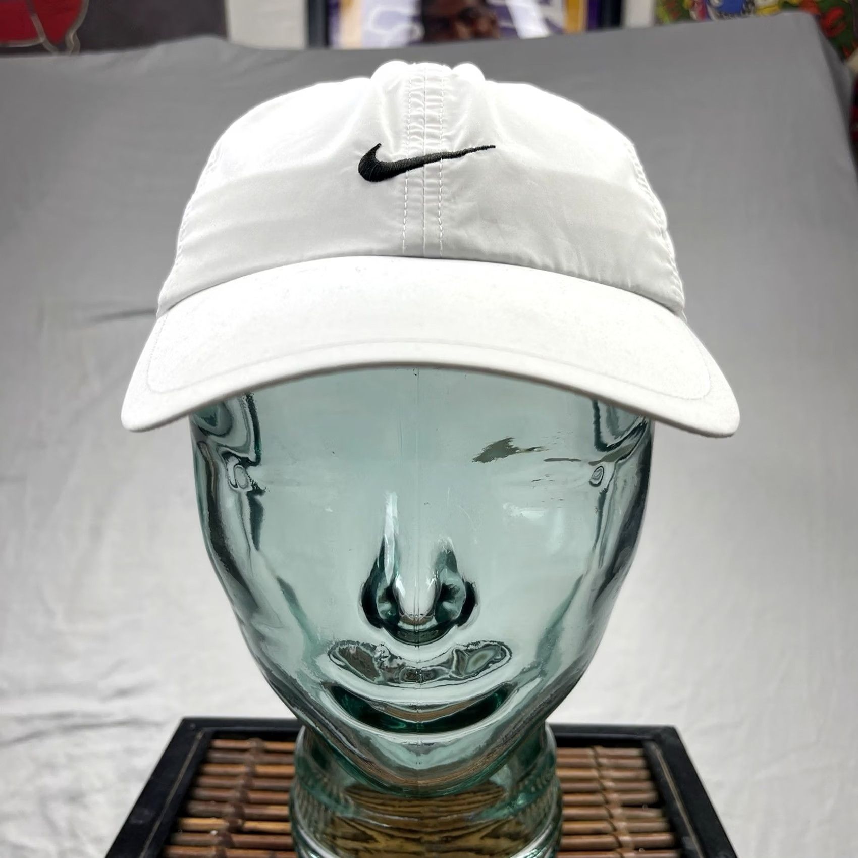 Nike Vintage Nike Hat Cap Mens Adjustable Featherlight Dri Fit Running White Cap Baseball Nike Dusty? Size ONE SIZE - 2 Thumbnail