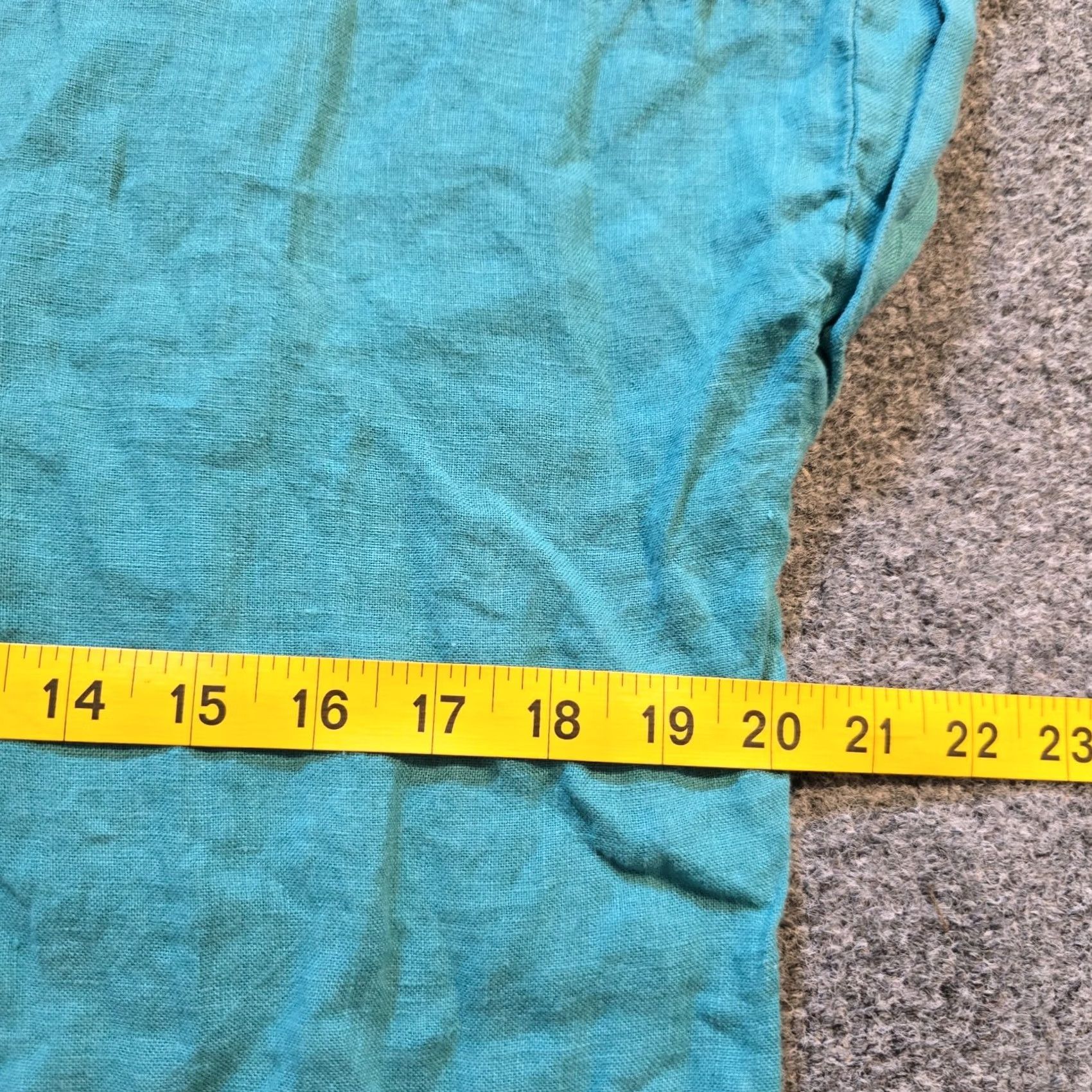 Vintage Bellambra Top Womens Size Small Green Linen Short Sleeve Casual Basic Shirt Size S / US 4 / IT 40 - 5 Thumbnail