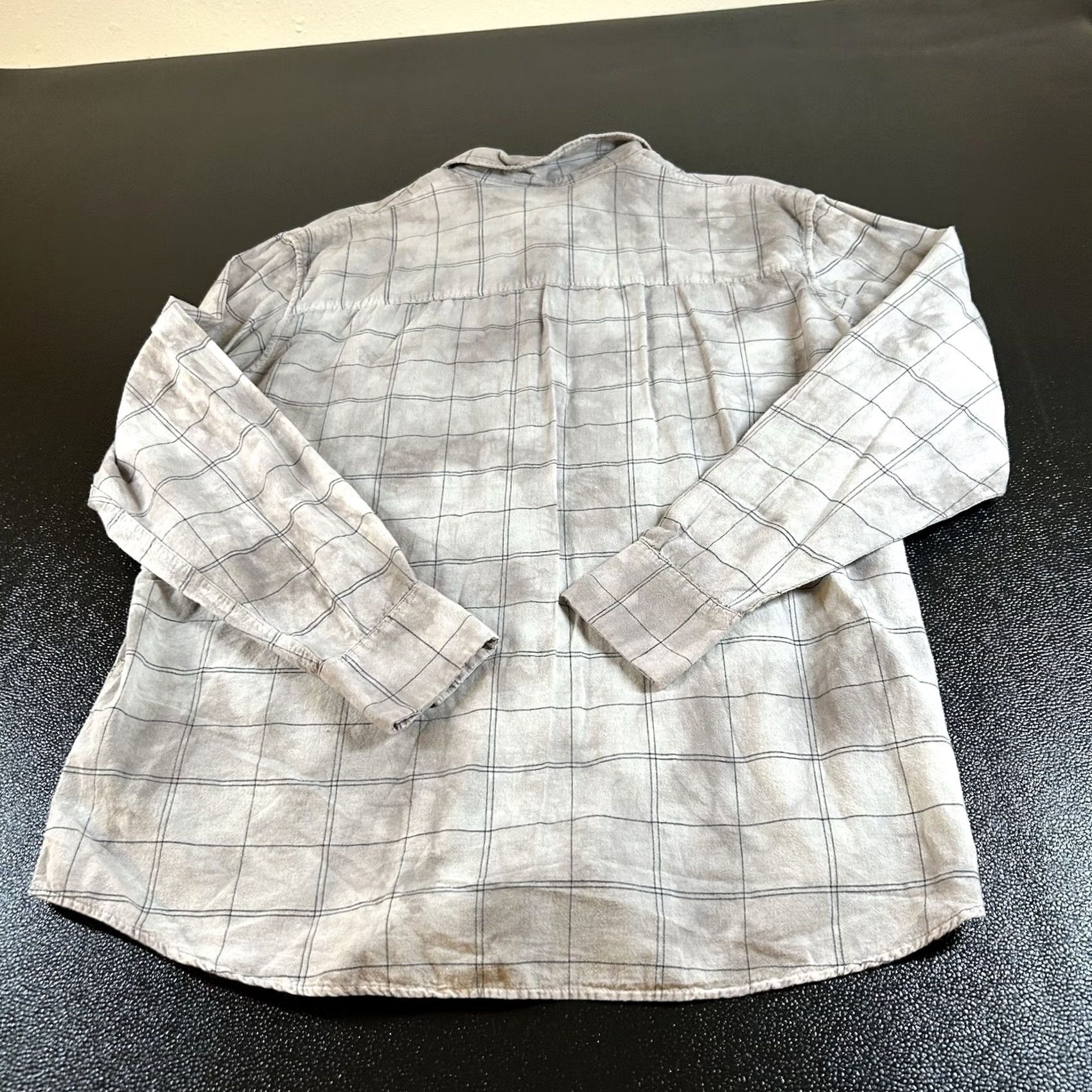 Zara Zara Button-Up Overshirt Mens Small Gray Blue Check Cotton Collared Long Sleeve Pocket Shirt Size US S / EU 44-46 / 1 - 4 Thumbnail