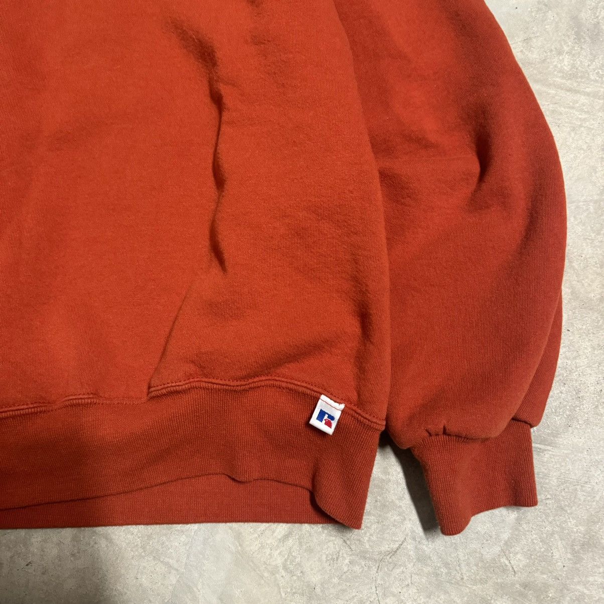 Russell Athletic × Vintage vintage 90s Y2K Russell athletic burnt orange blank crewneck Size US XL / EU 56 / 4 - 3 Thumbnail