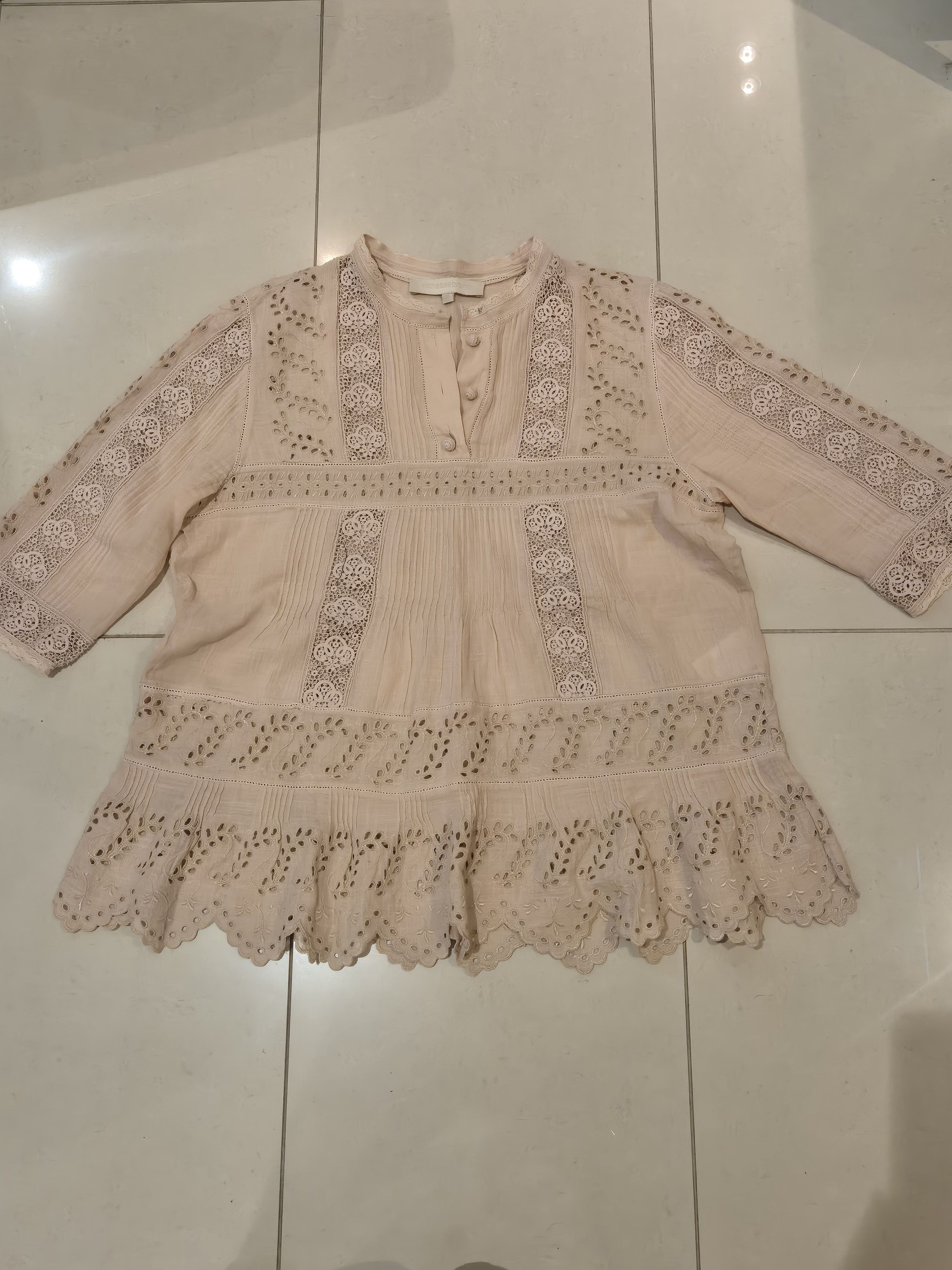 Vanessa Bruno Vanessa Bruno blush broderie anglaise top Size S / US 4 / IT 40 - 5 Thumbnail