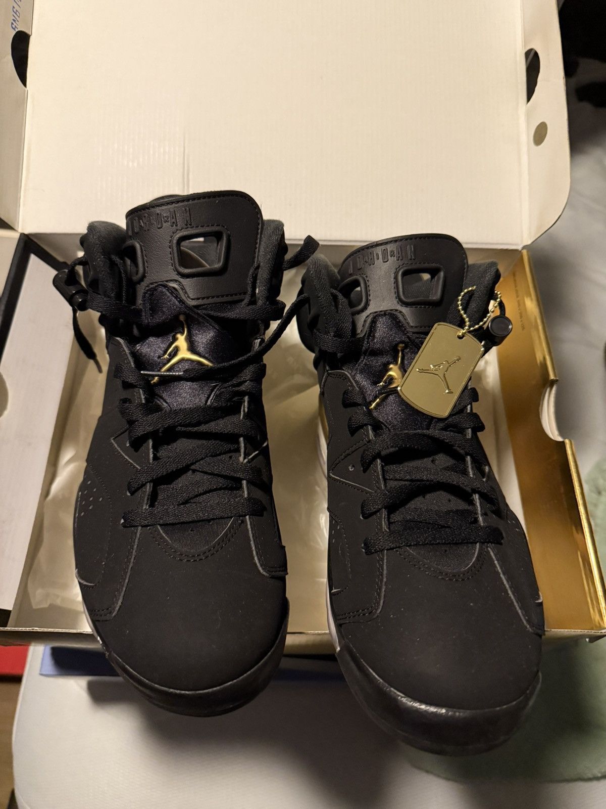 Jordan Brand Jordan 6 DMP Black Size US 9.5 / EU 42-43 - 2 Thumbnail