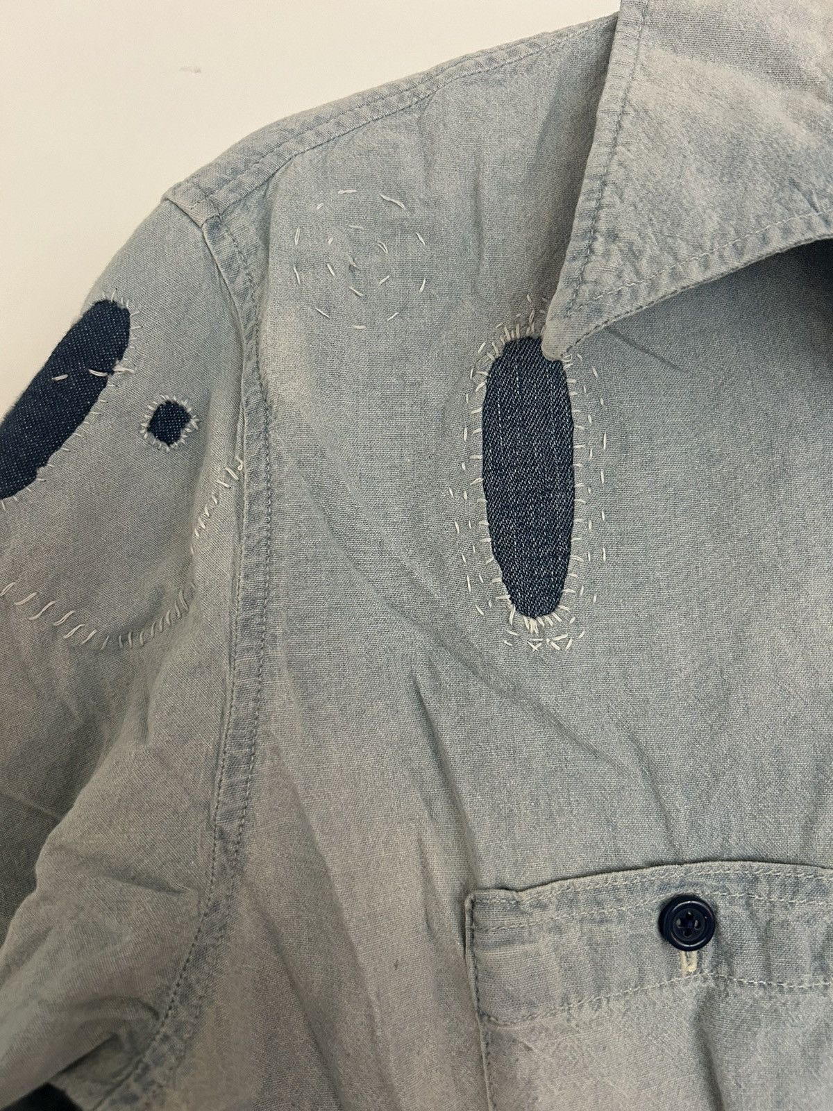 Levi's Made & Crafted Levi’s denim embroidered shirt Size US M / EU 48-50 / 2 - 2 Thumbnail