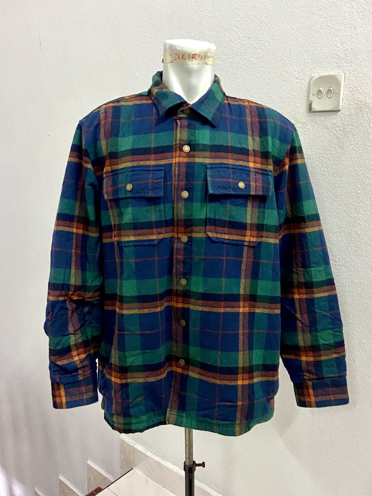 L.L. Bean VINTAGE LL BEAN QUILTED FLANNEL SHIRT JACKET Size US L / EU 52-54 / 3 - 1 Thumbnail