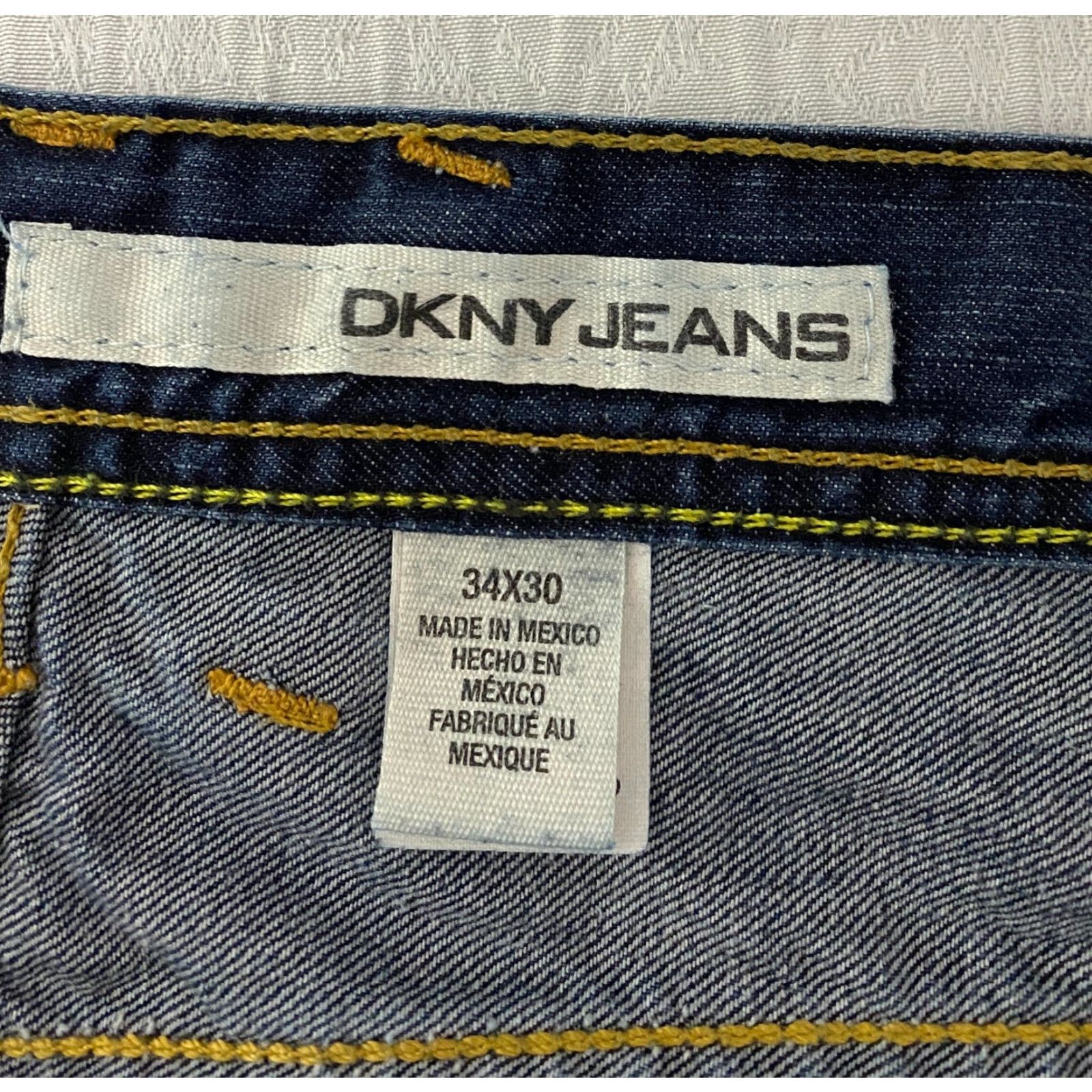 DKNY DKNY Jeans Men’s Size 34×30 Blue Embroidered Pockets Denim Straight 34 30 in Inseam Regular N/A Size US 34 / EU 50 - 5 Thumbnail