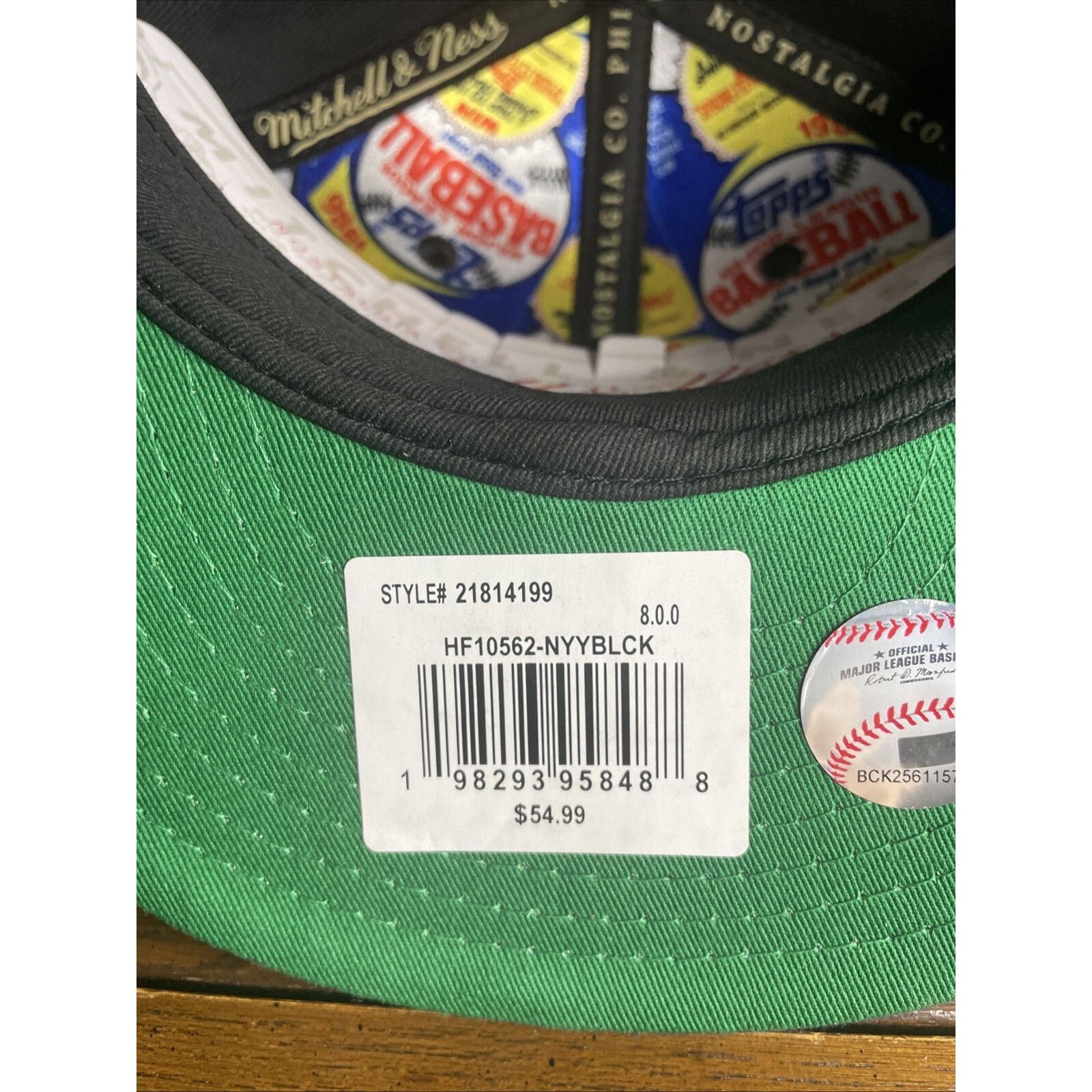 Mitchell & Ness New York Yankees Mitchell & Ness Topps Fitted Hat Men’s Sz 8 Size ONE SIZE - 7 Thumbnail