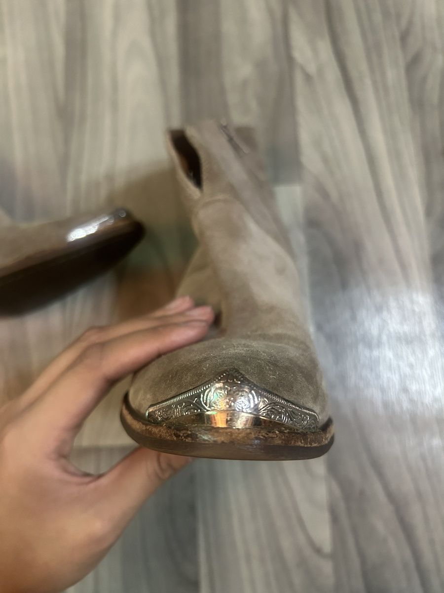Jeffrey Campbell Jeffrey Campbell Suede Taupe Western Cahuenga Boots Women’s Size US 9 / IT 39 - 5 Thumbnail