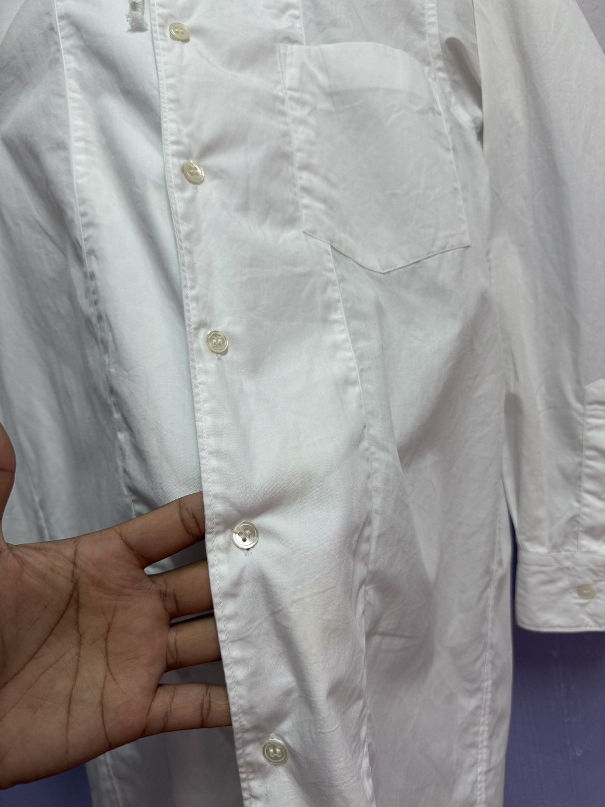 Comme des Garcons COMME des GARCONS Cotton Hooded Long Shirt Size S Size US S / EU 44-46 / 1 - 6 Thumbnail