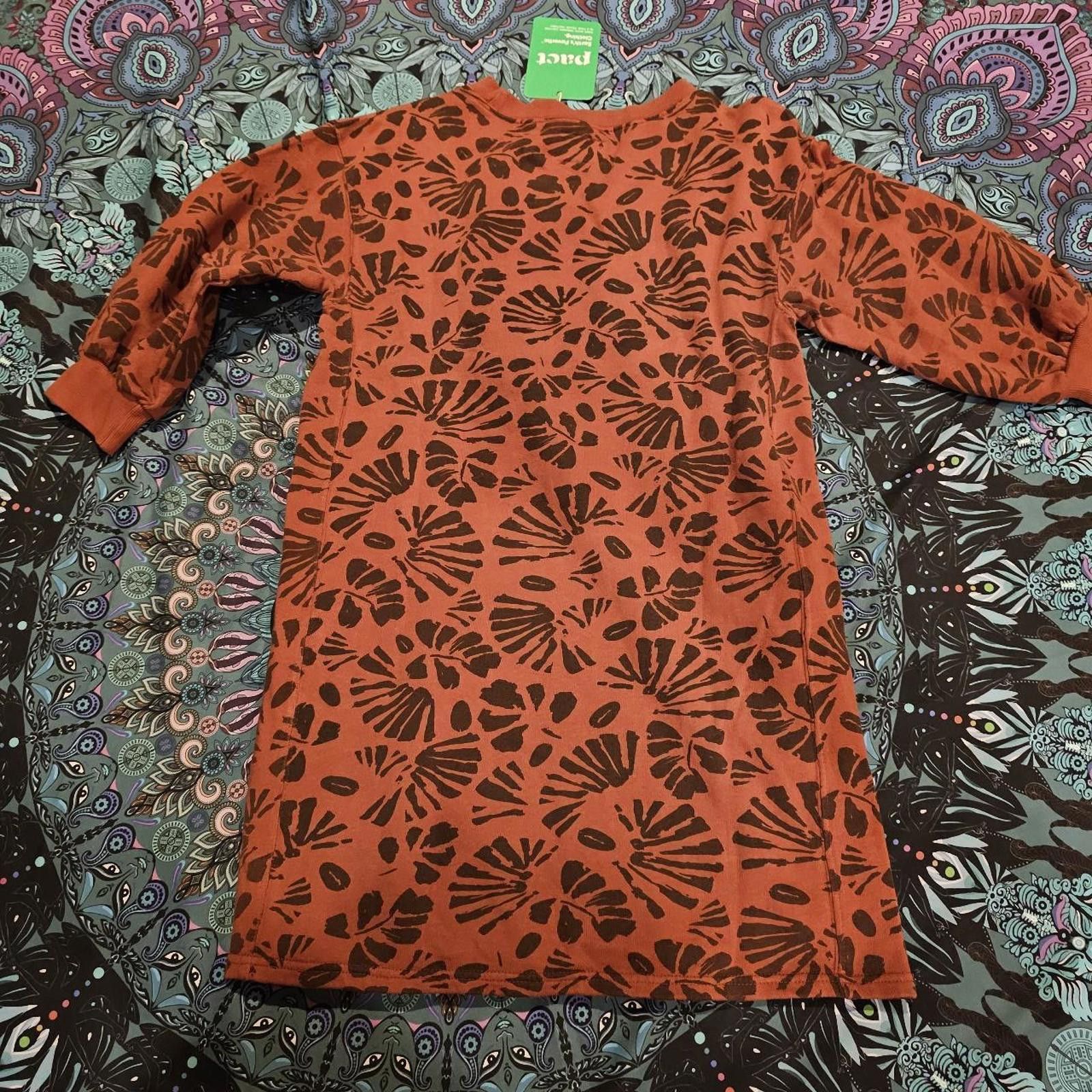 Designer Organic Cotton Pact's Eco-Friendly Sweatshirt Dress NWT Size XS / US 0-2 / IT 36-38 - 5 Thumbnail