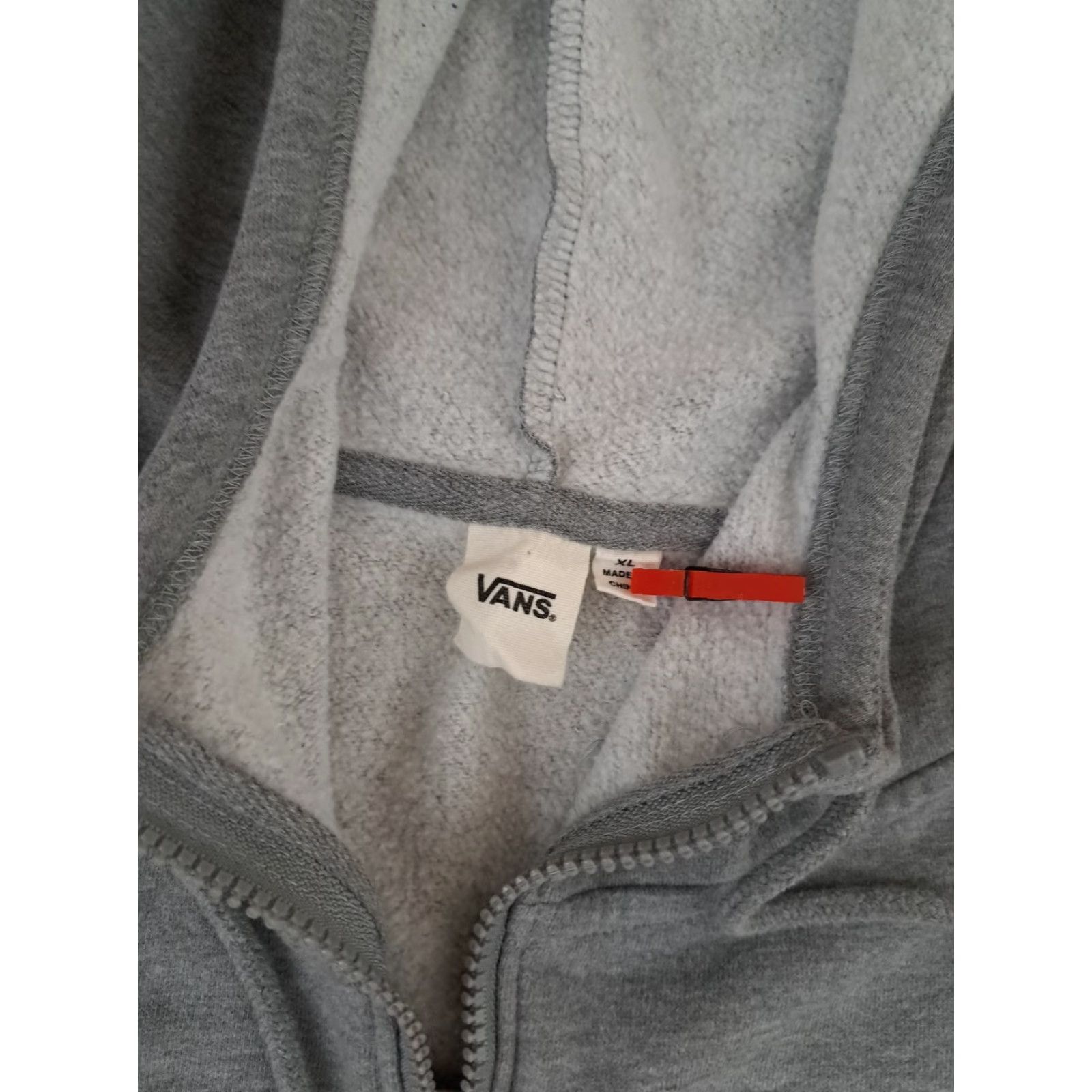 Vans VANS Hoodie Womens XL Gray Cotton Pullover Long Sleeve Logo Canvas Gym Logo Vintage: No 90s Skater Girl Activewear Size XL / US 12-14 / IT 48-50 - 3 Thumbnail