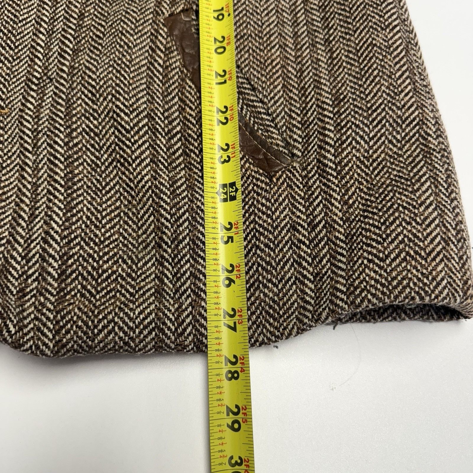 Vintage VTG 70s Pioneer Jacket Western Boho Cowboy Herringbone Wool Size US L / EU 52-54 / 3 - 12 Thumbnail