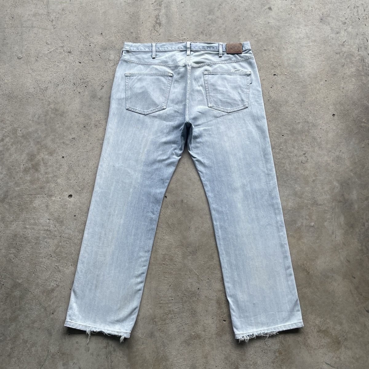 Edwin × Japanese Brand × Jean W39x30 Vintage Edwin LightWash Distressed Faded Jeans Pants Size US 39 - 11 Thumbnail