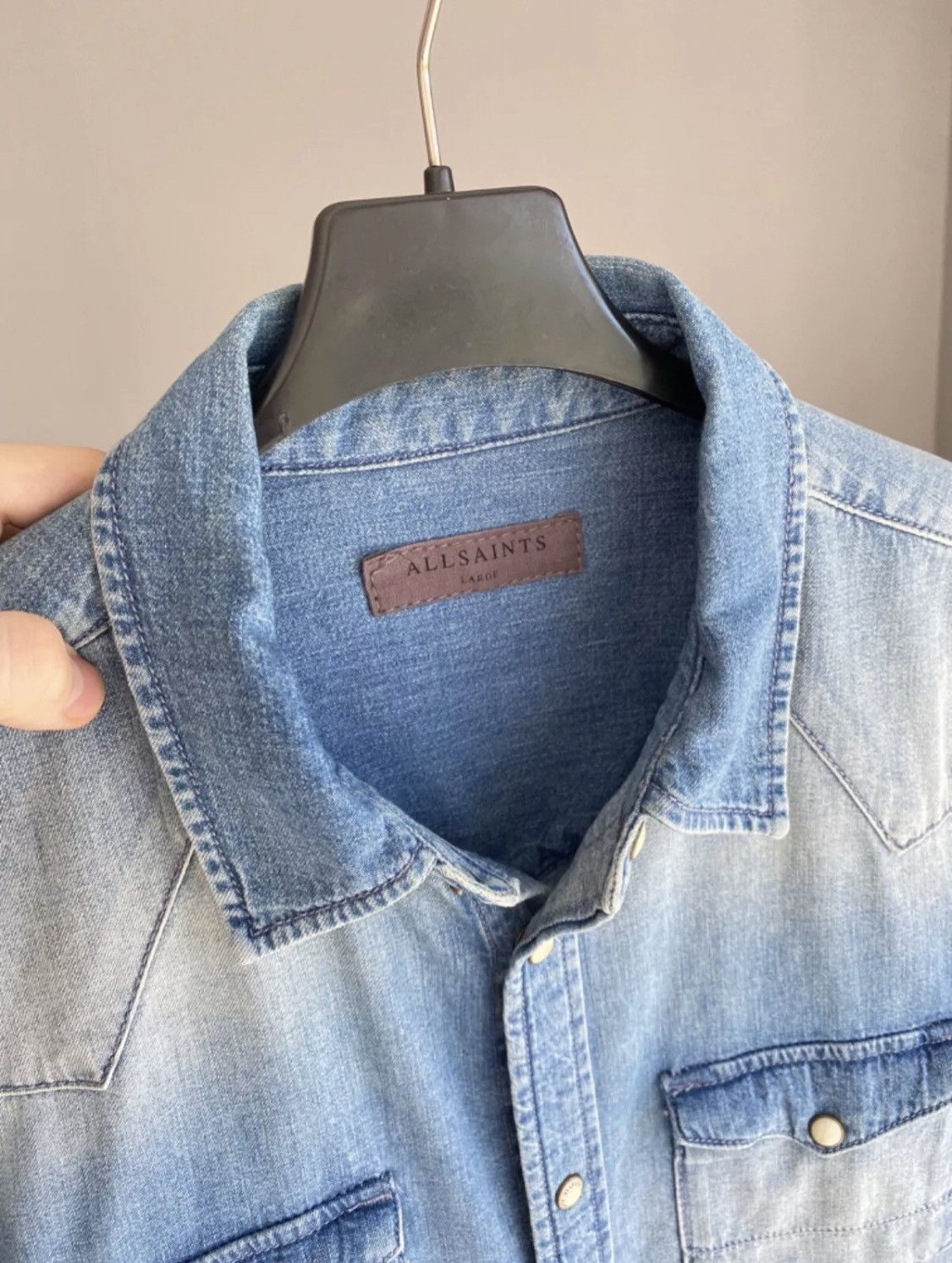 Allsaints Allsaints Denim Shirt Size US S / EU 44-46 / 1 - 7 Thumbnail