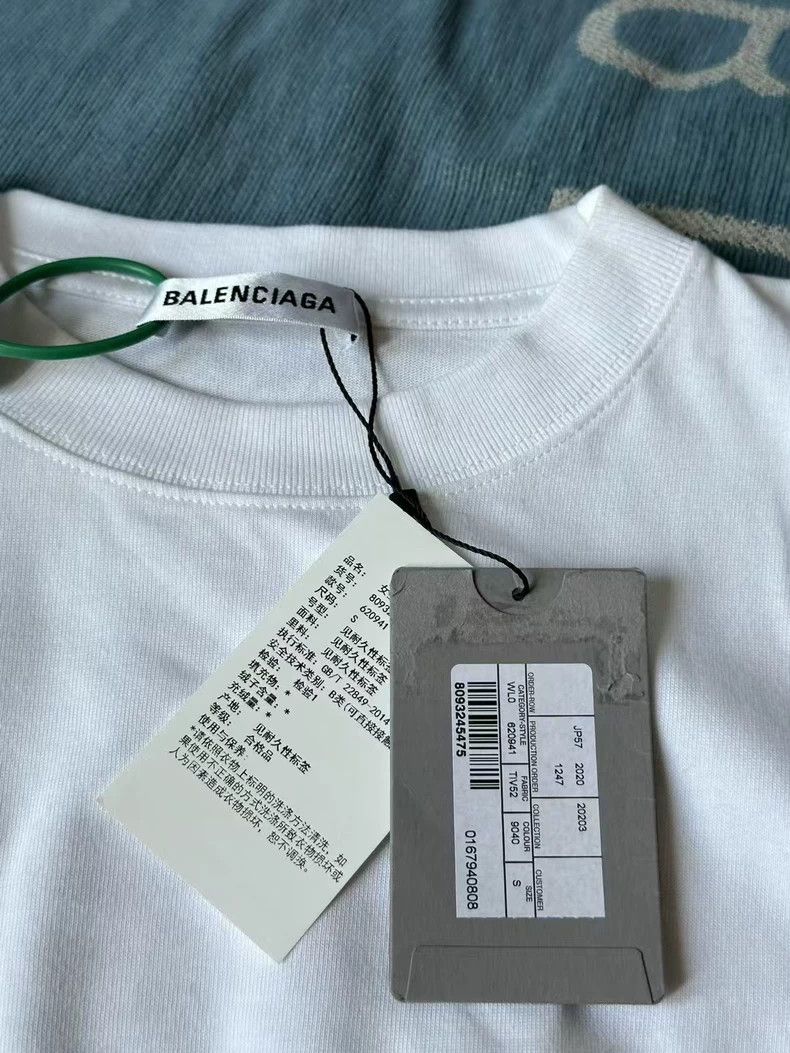 Balenciaga Balenciaga White Coke Short Sleeve 2502-Nextarrow Size US S / EU 44-46 / 1 - 3 Thumbnail