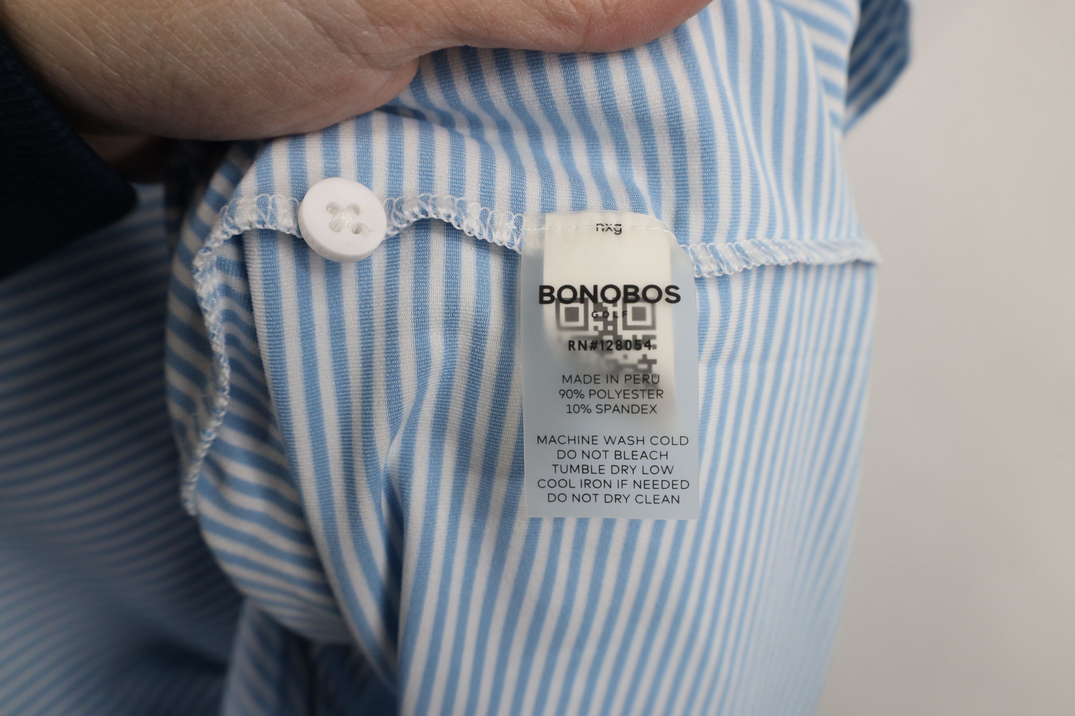 Bonobos × Vintage Bonobos Fit Stretch Striped Collared Golf Polo Shirt Blue Size US XXL / EU 58 / 5 - 7 Thumbnail