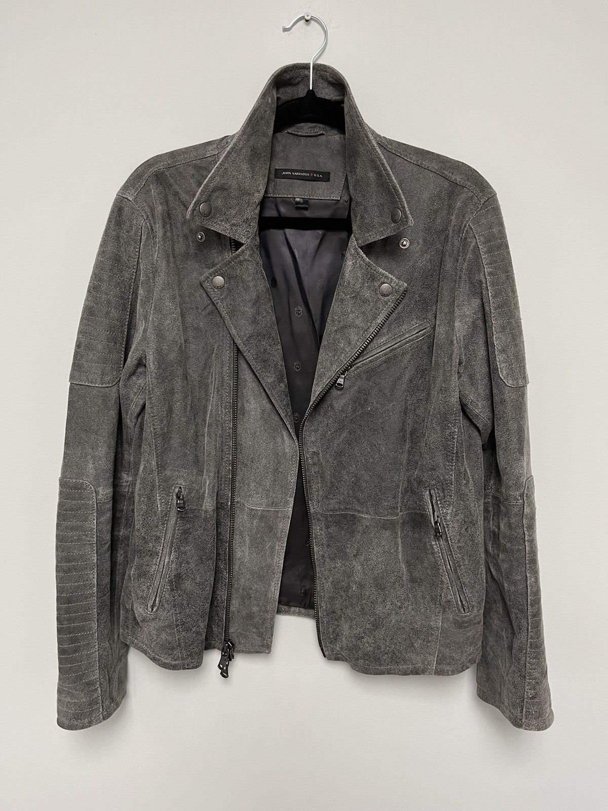 John Varvatos Burnished Leather Moto Jacket. Small Size US S / EU 44-46 / 1 - 9 Thumbnail