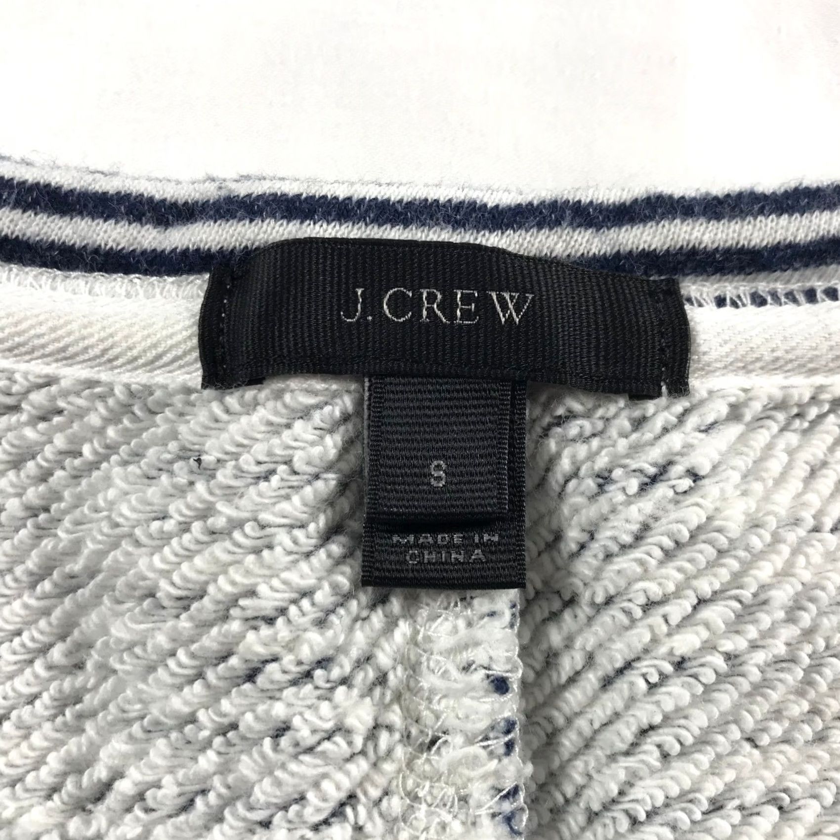 J.Crew J.Crew T-Shirt Dress Small Navy White Striped French Terry Raglan Short Sleeve Womens Size S / US 4 / IT 40 - 4 Thumbnail