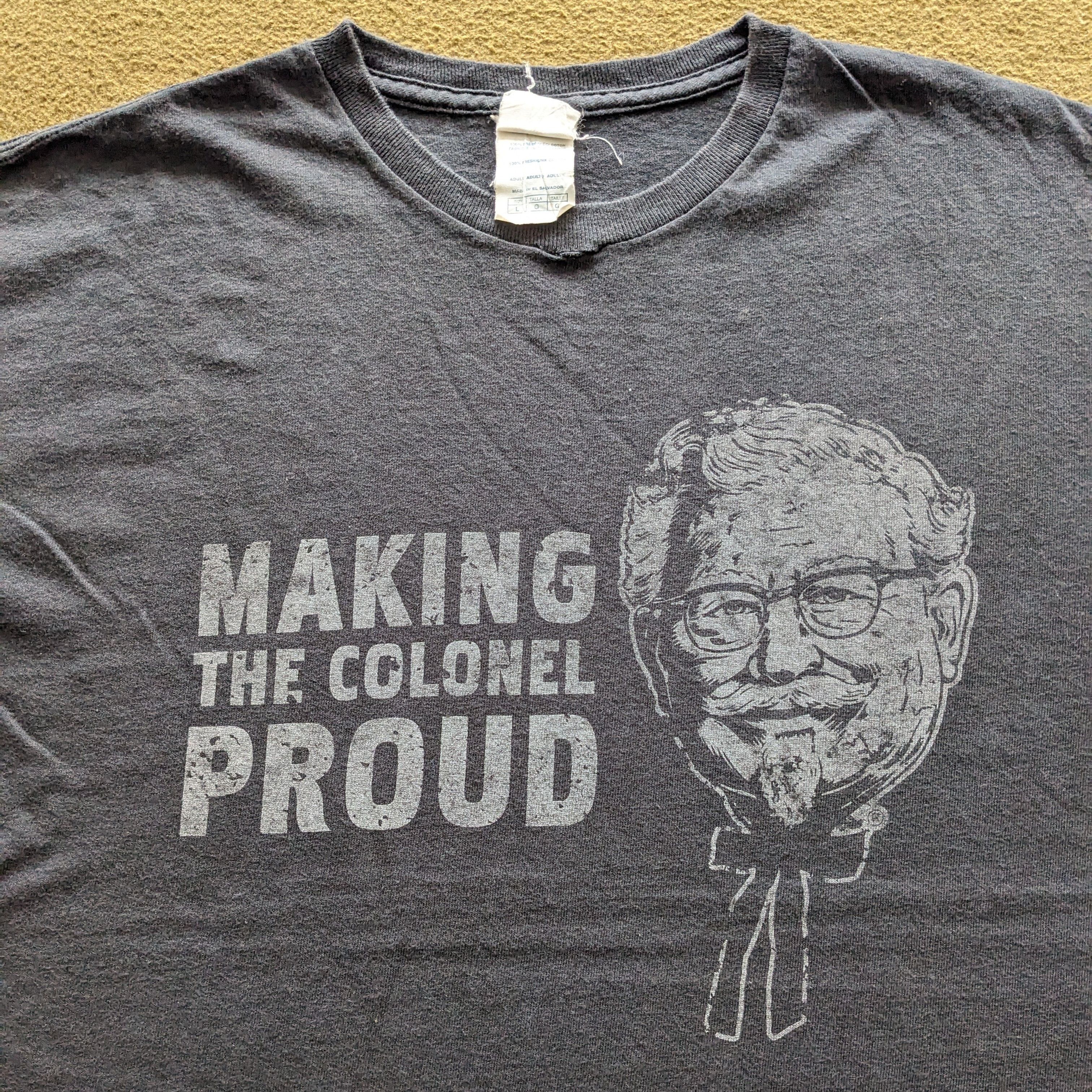 Vintage Vintage Making The Colonel Proud KFC Fast Food T-shirt Size US L / EU 52-54 / 3 - 2 Thumbnail