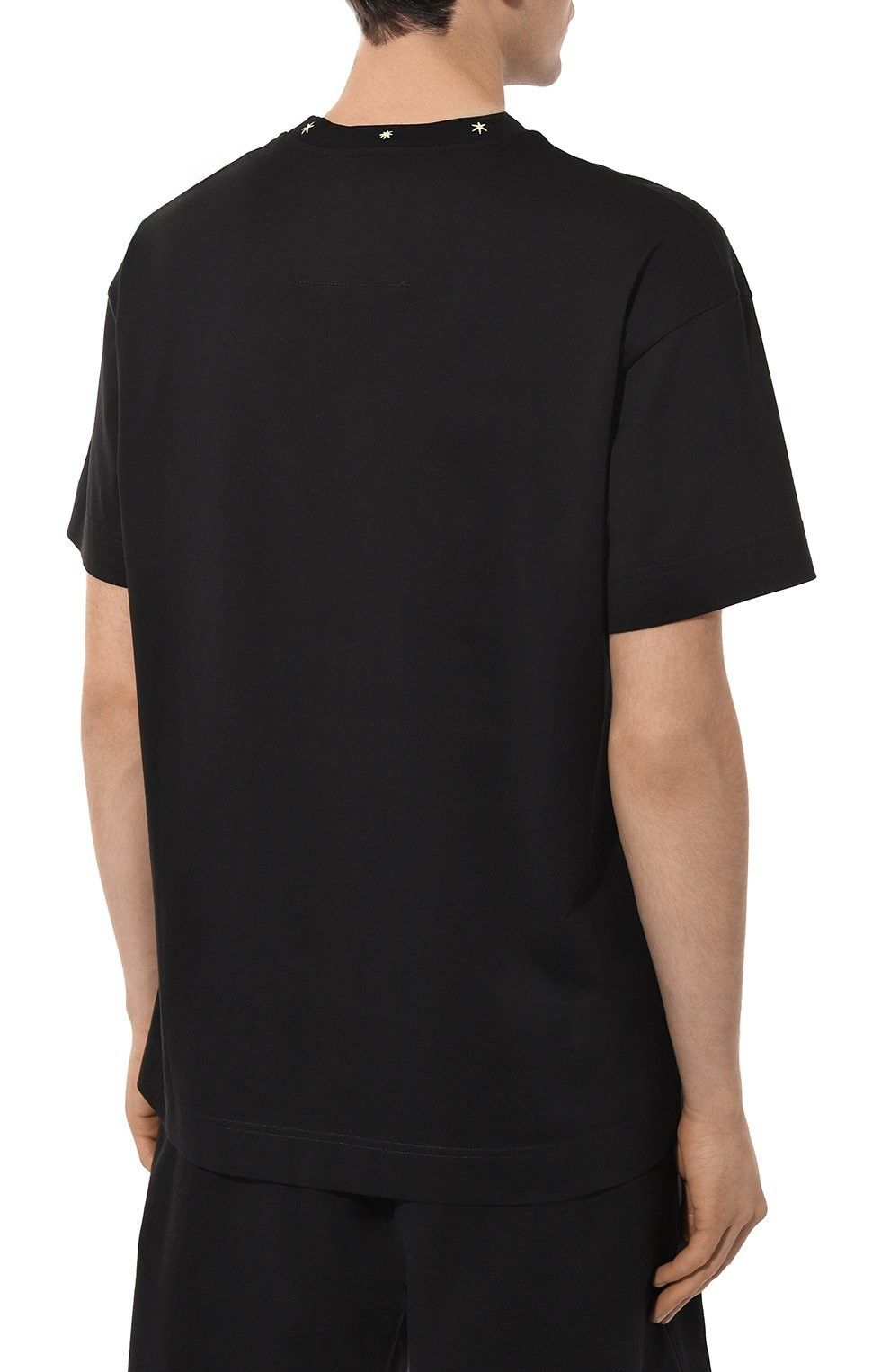 Givenchy Black and Yellow Embroidered Star Logo Oversized T-Shirt Size US M / EU 48-50 / 2 - 4 Thumbnail