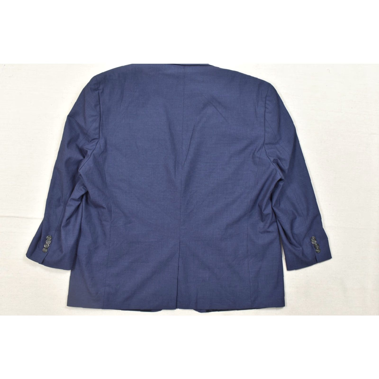 Chaps CHAPS Blazer Sport Coat Blue 50R Regular Two-Button Textured Polyester Stretch Jacket Men Blazer Coat Size 50R - 8 Thumbnail