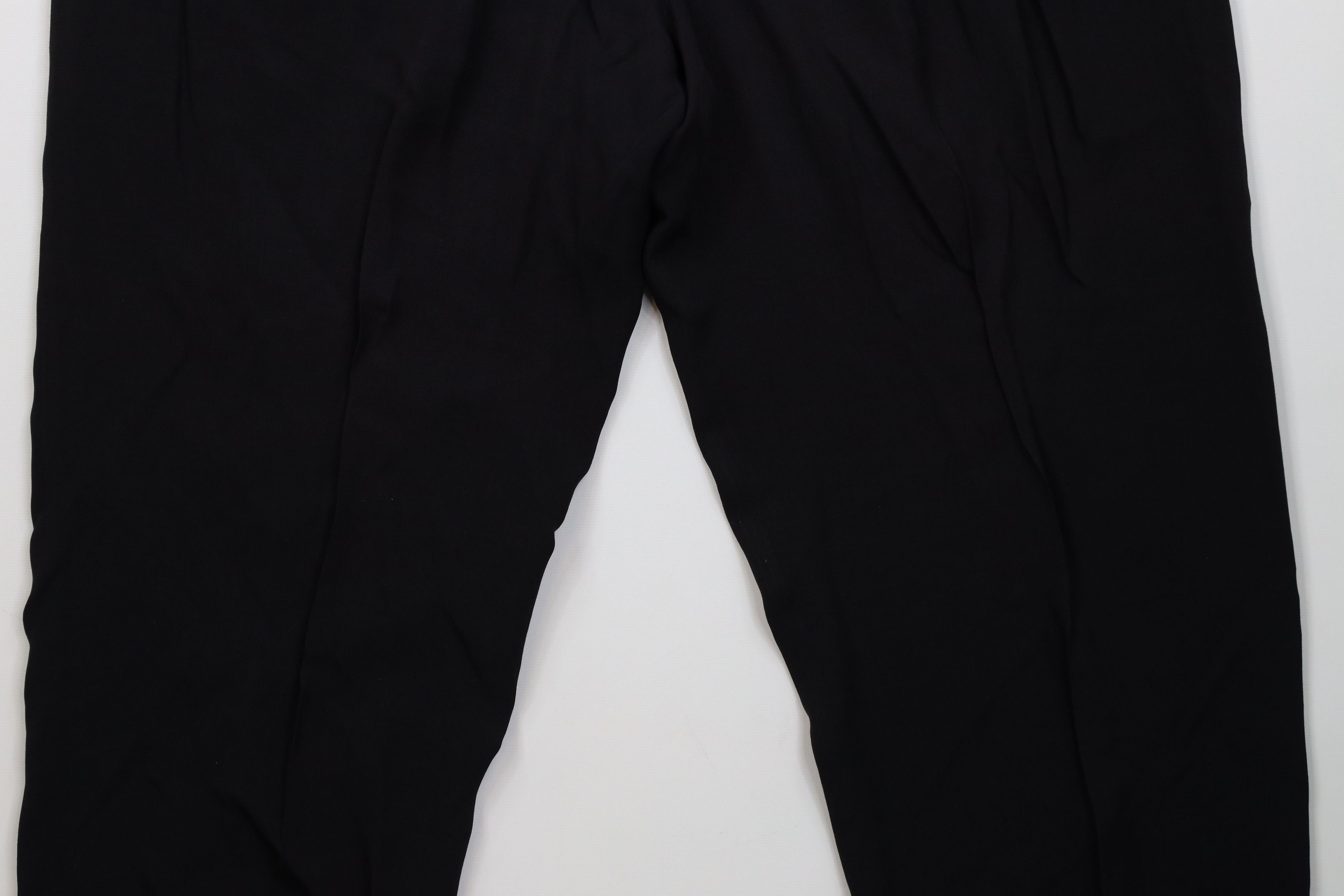 Vintage Vintage 90s Streetwear Gabardine Blend Knit Pants Black USA Size 30" / US 8 / IT 44 - 13 Thumbnail