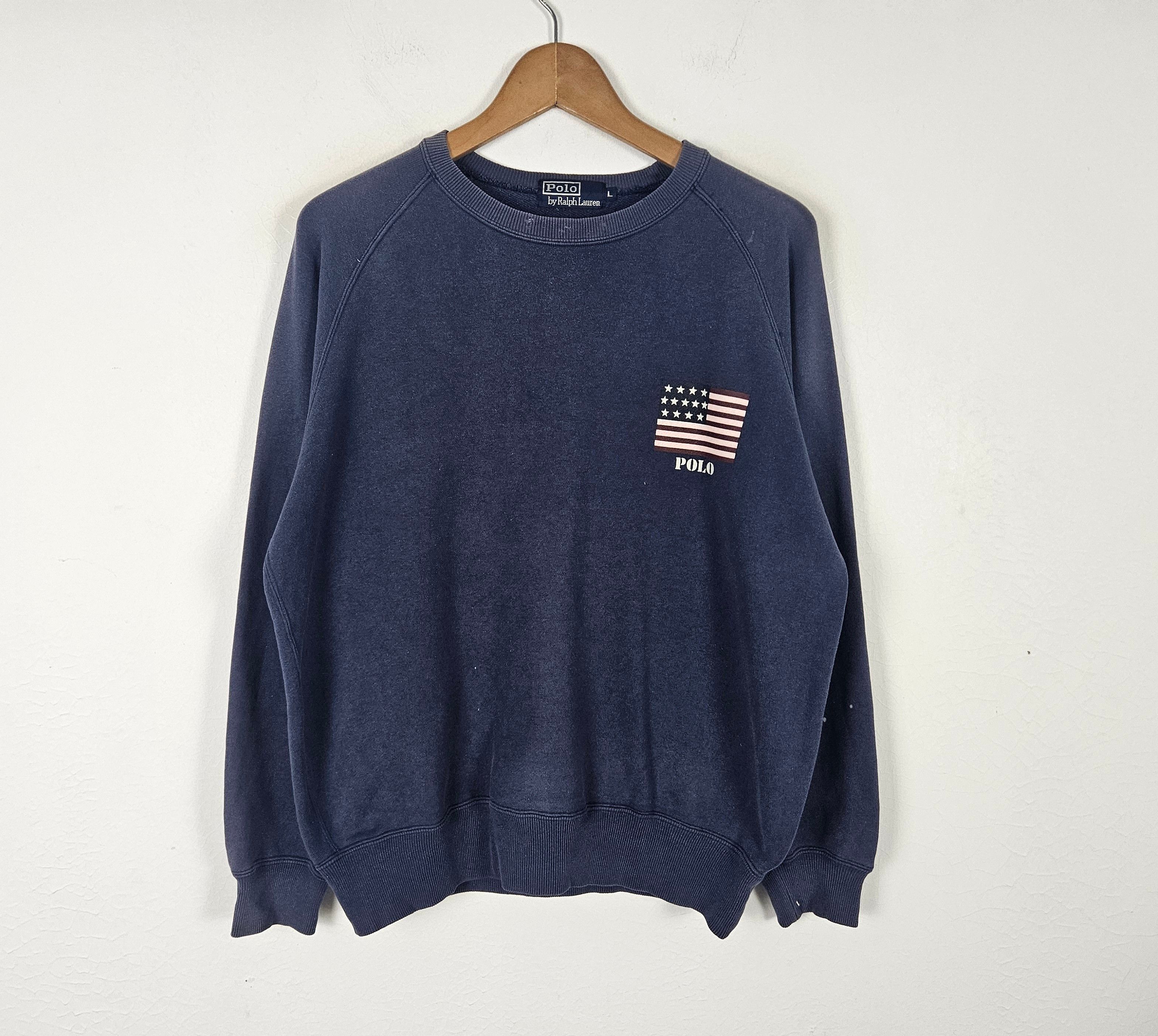 Polo Ralph Lauren Vintage Polo by Ralph Lauren USA flag sweatshirt Size US L / EU 52-54 / 3 - 2 Thumbnail