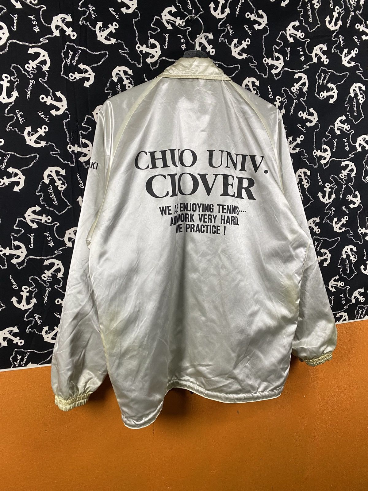Vintage Vintage Chuo University Clover Tennis Team Coach Jacket Size US M / EU 48-50 / 2 - 18 Thumbnail
