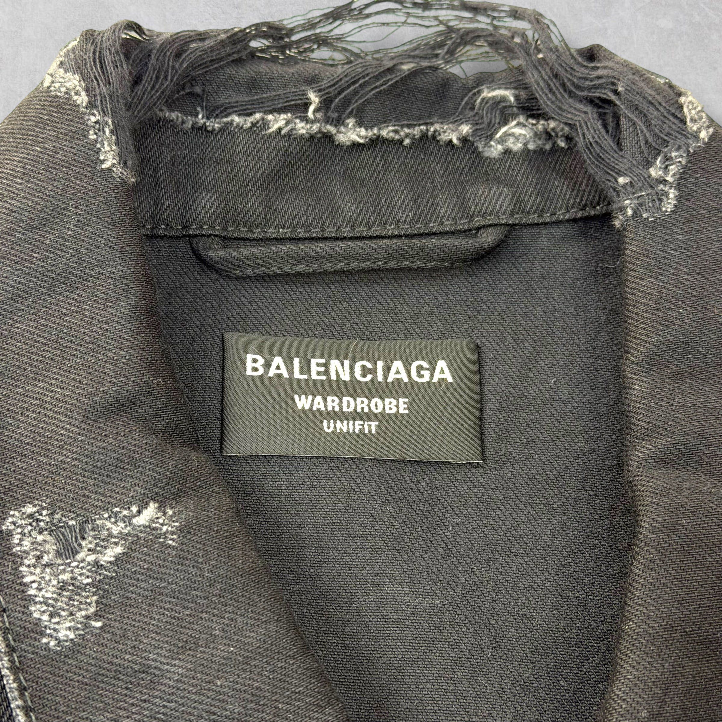 Balenciaga Balenciaga 3B Sports Icon Oversized Denim Jacket L (XL) Size US XL / EU 56 / 4 - 5 Thumbnail