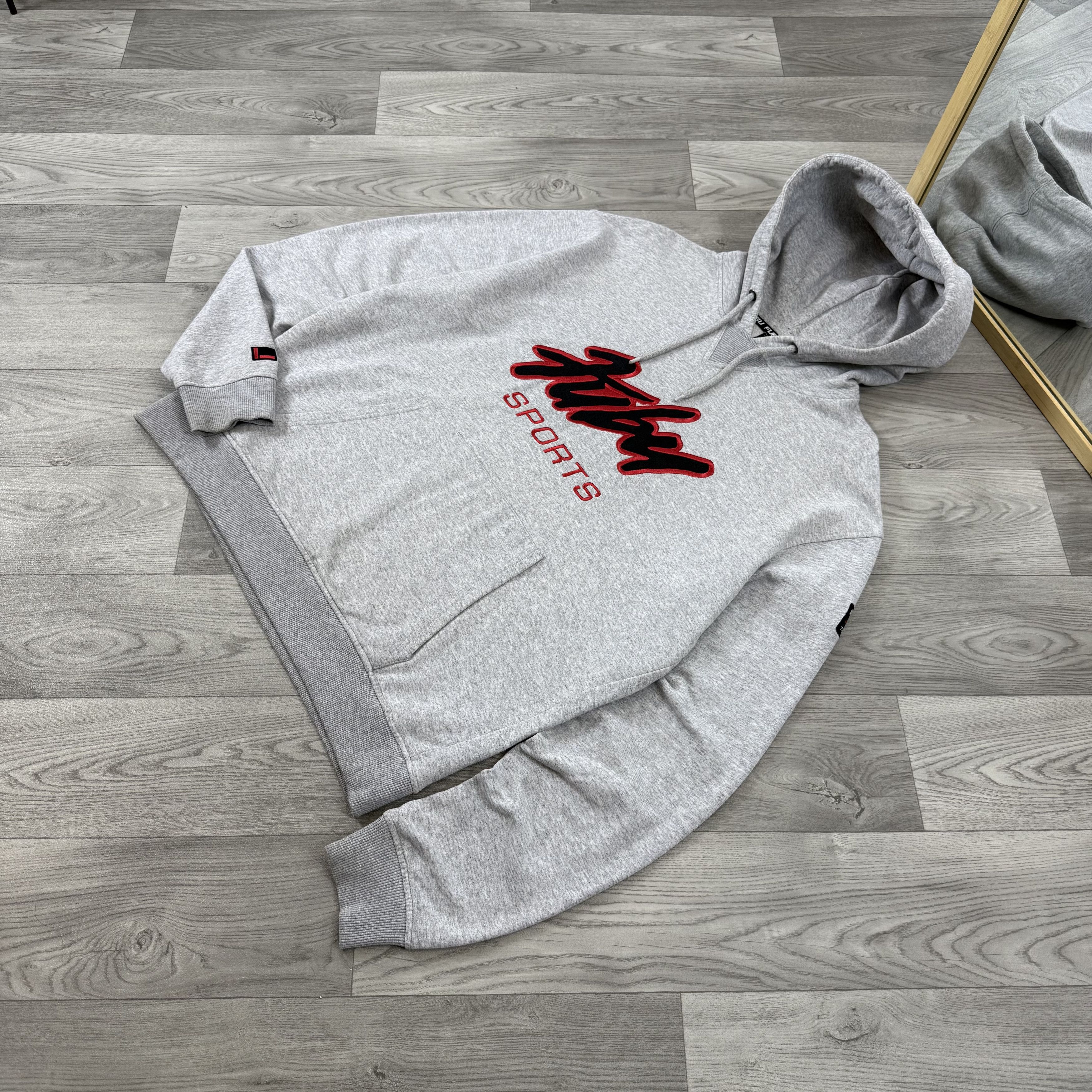 Fubu Vintage FUBU 90s Embroidered Grey Hoodie Hooded Sweat Size US XL / EU 56 / 4 - 3 Thumbnail