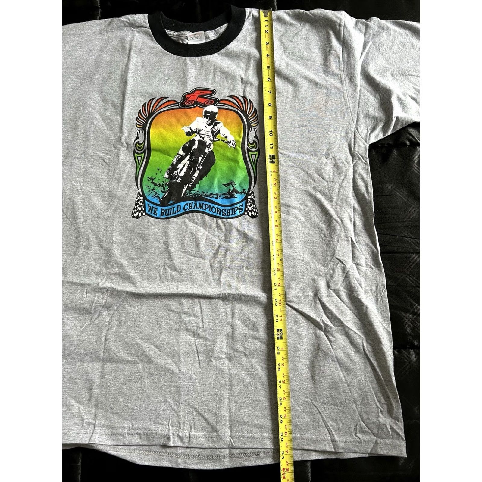 Anvil NWT Anvil “We Build Championships” Motocross Men’s Short Sleeve T-Shirt XL Multicolor T-Shirt Mens XL Size US XL / EU 56 / 4 - 6 Thumbnail
