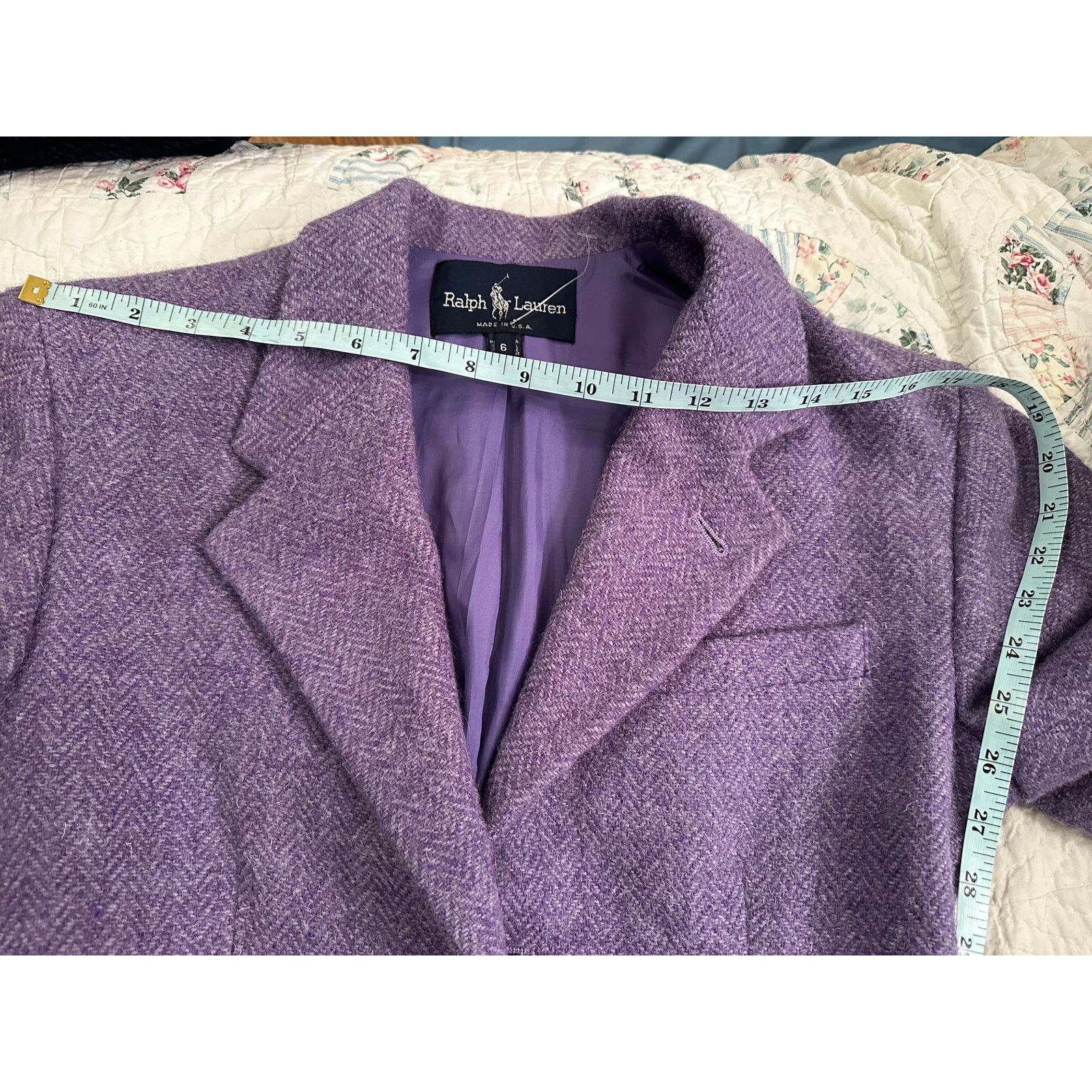Ralph Lauren VINTAGE UNWORN RALPH LAUREN HARRIS TWEED BLAZER JACKET Size S / US 4 / IT 40 - 10 Thumbnail