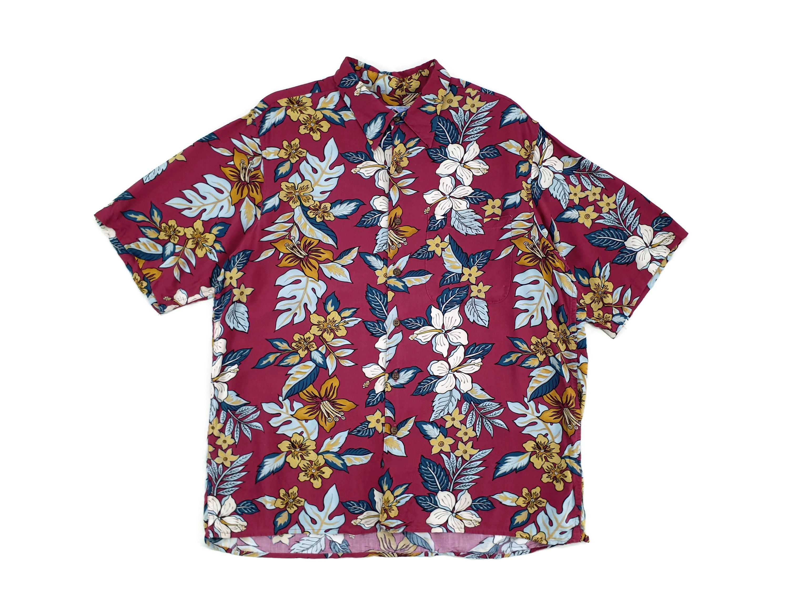 Reyn Spooner Vintage Hawaiian Floral Spun Rayon Aloha Shirt Size L Size US L / EU 52-54 / 3 - 1 Thumbnail
