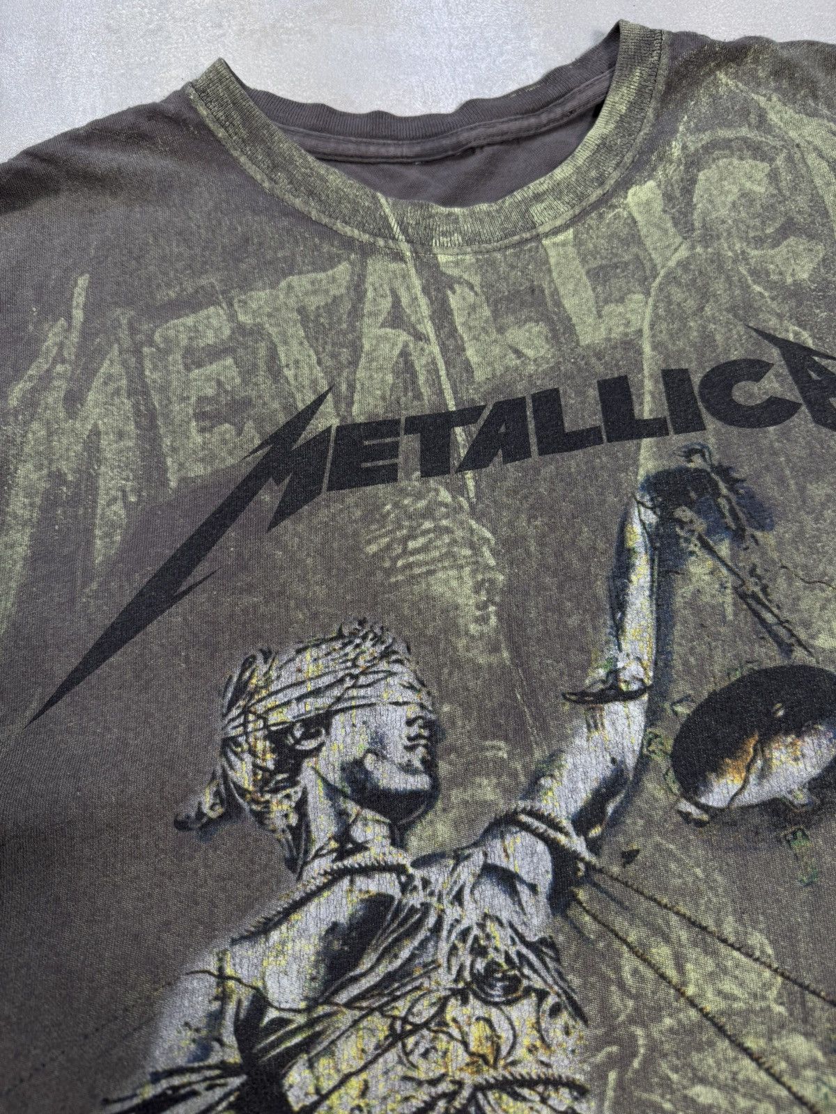 Band Tees Metallica And Justice For All 2014 Full Print Band TEE Size US XL / EU 56 / 4 - 6 Thumbnail